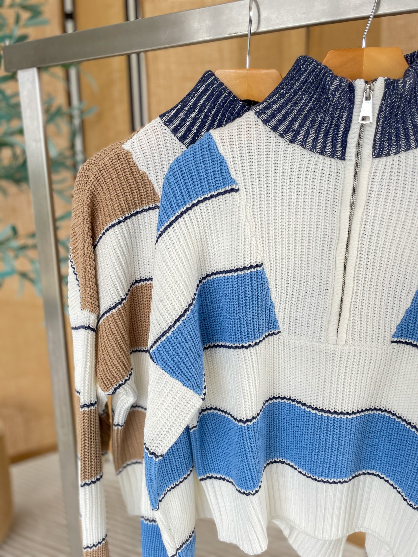 Joey Stripped Quarter-Zip