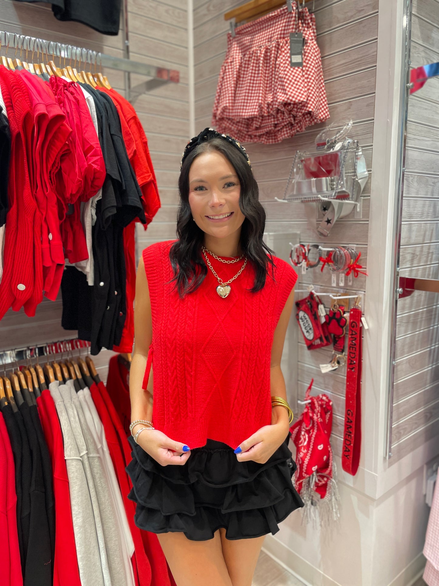 Side Tie Sweater Top