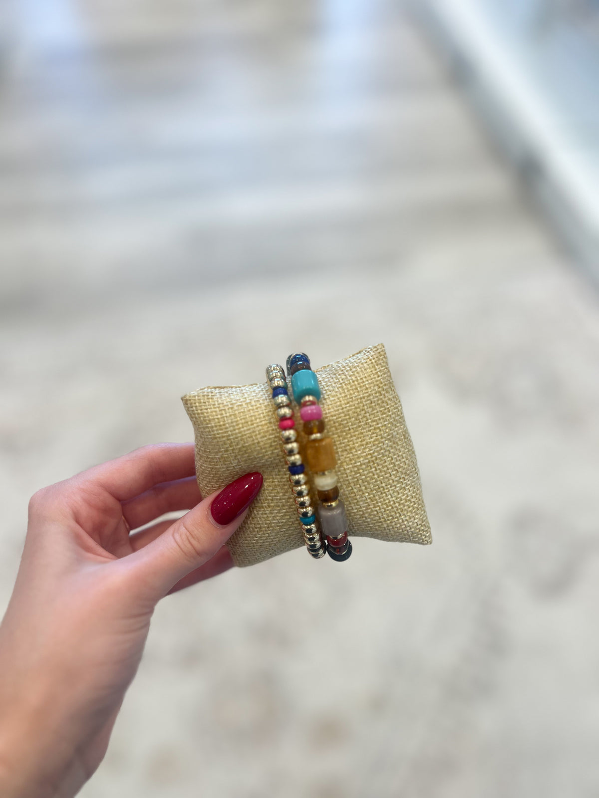 Multicolor Beaded Bracelet Set