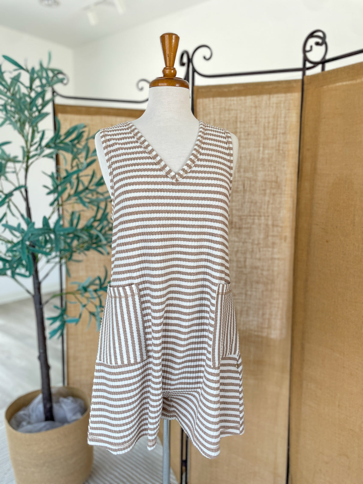 Laila Striped Romper