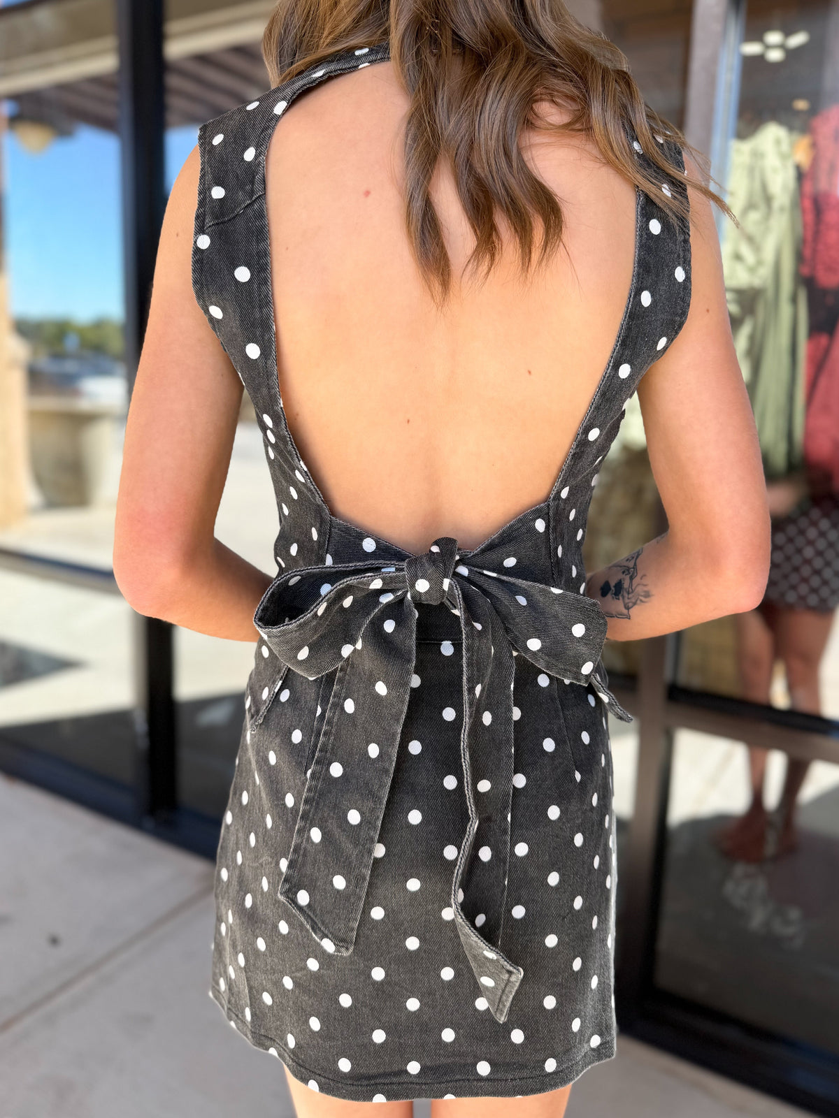 Polka Dot Mini Skirt Set