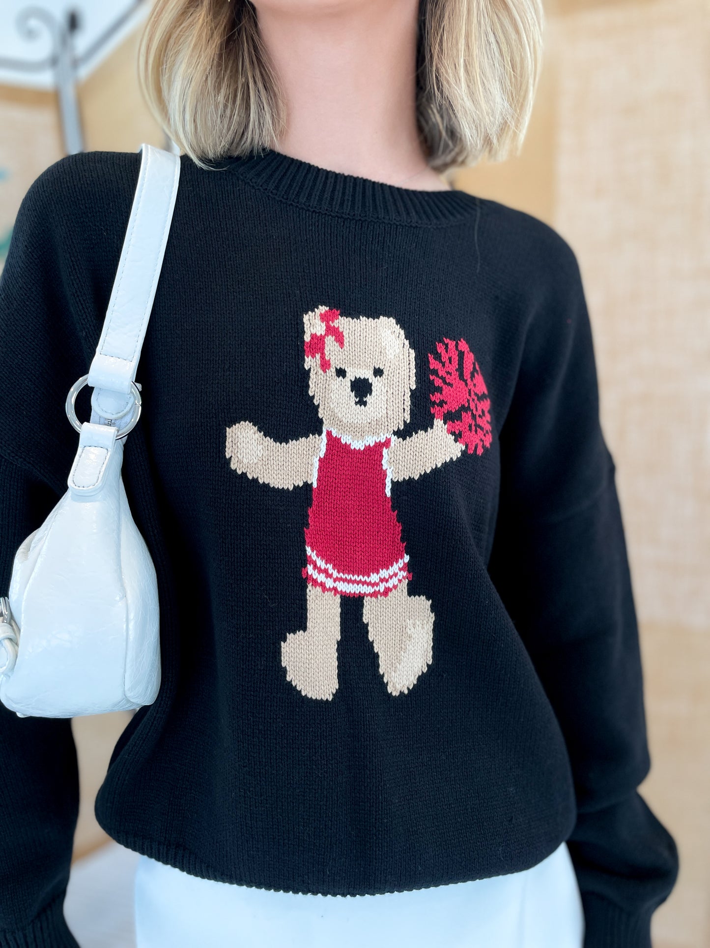Bear Cheerleader Sweater