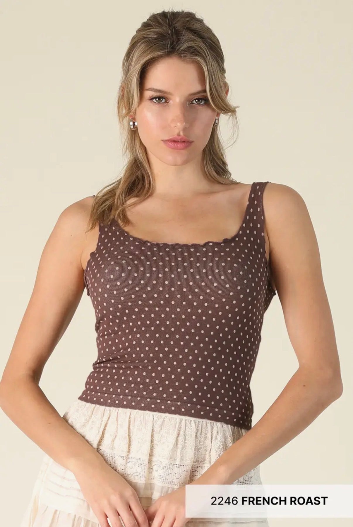 Polka Dot One Size Tank Top
