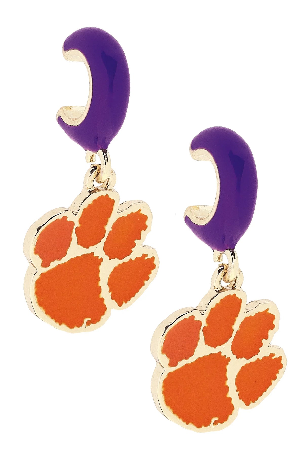 Clemson Tigers Hoop Earrings