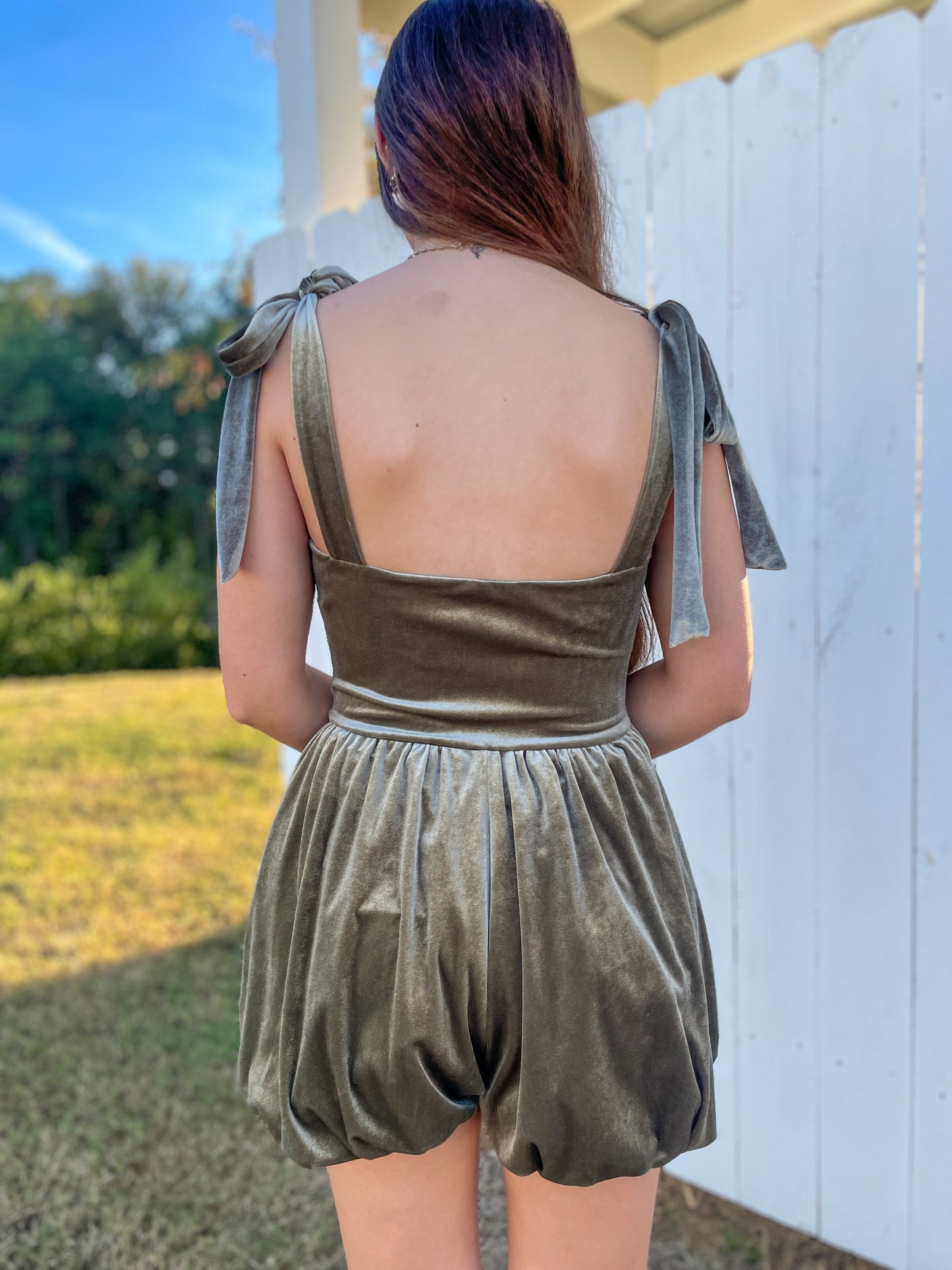 Velvet Bubble Romper