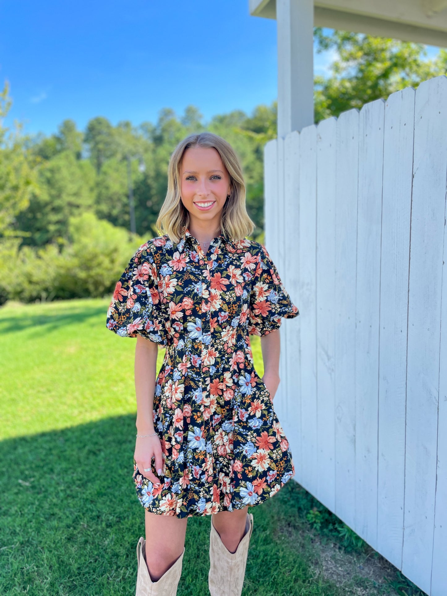 Macie Floral Mini Dress