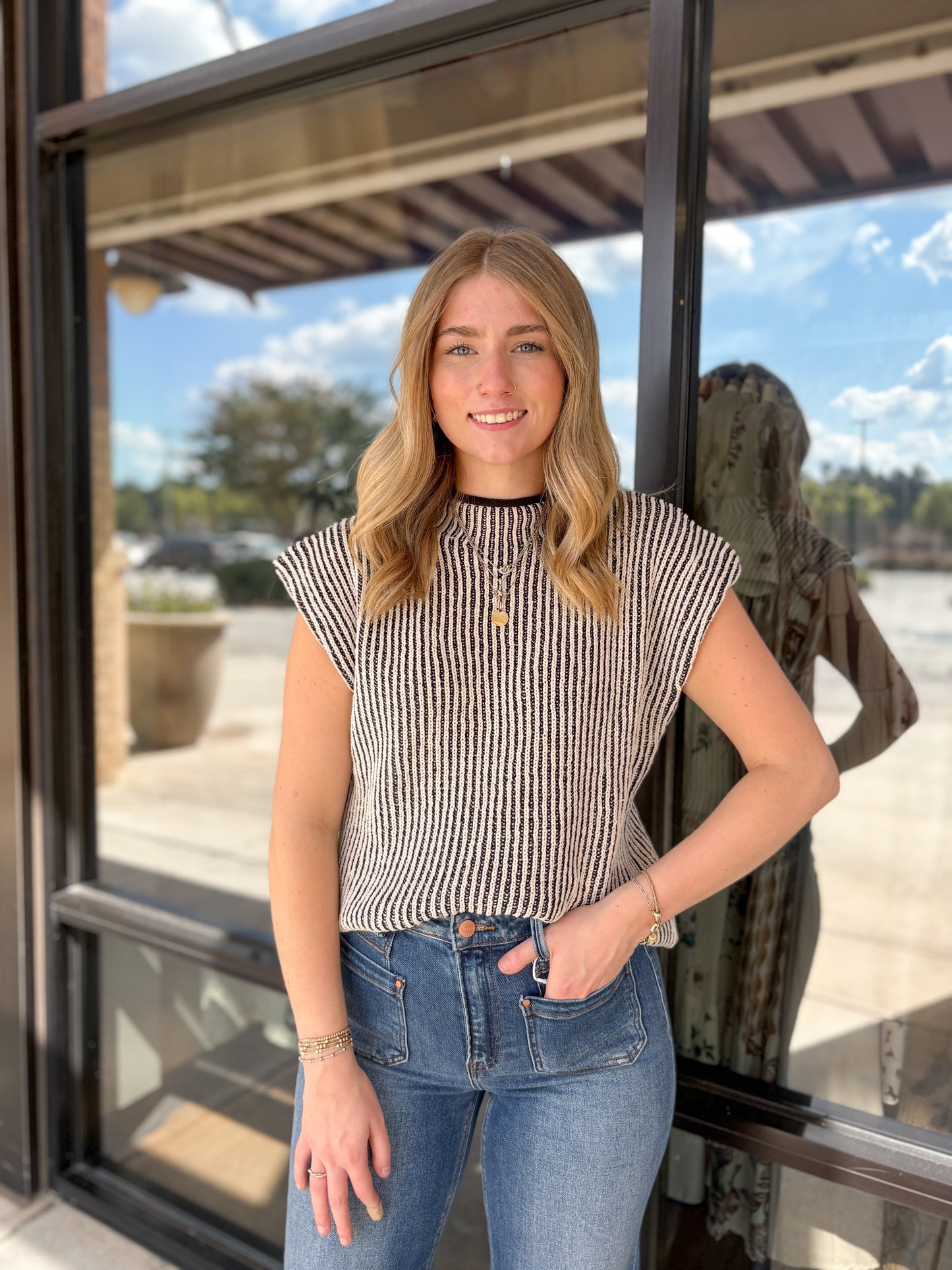 Mock Neck Sweater Top