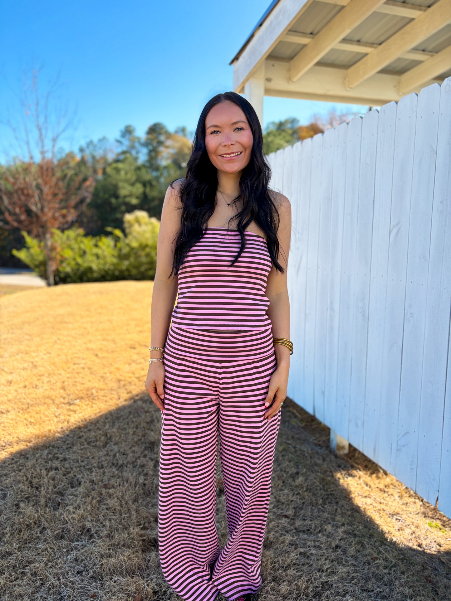 Leean Striped Tube Top