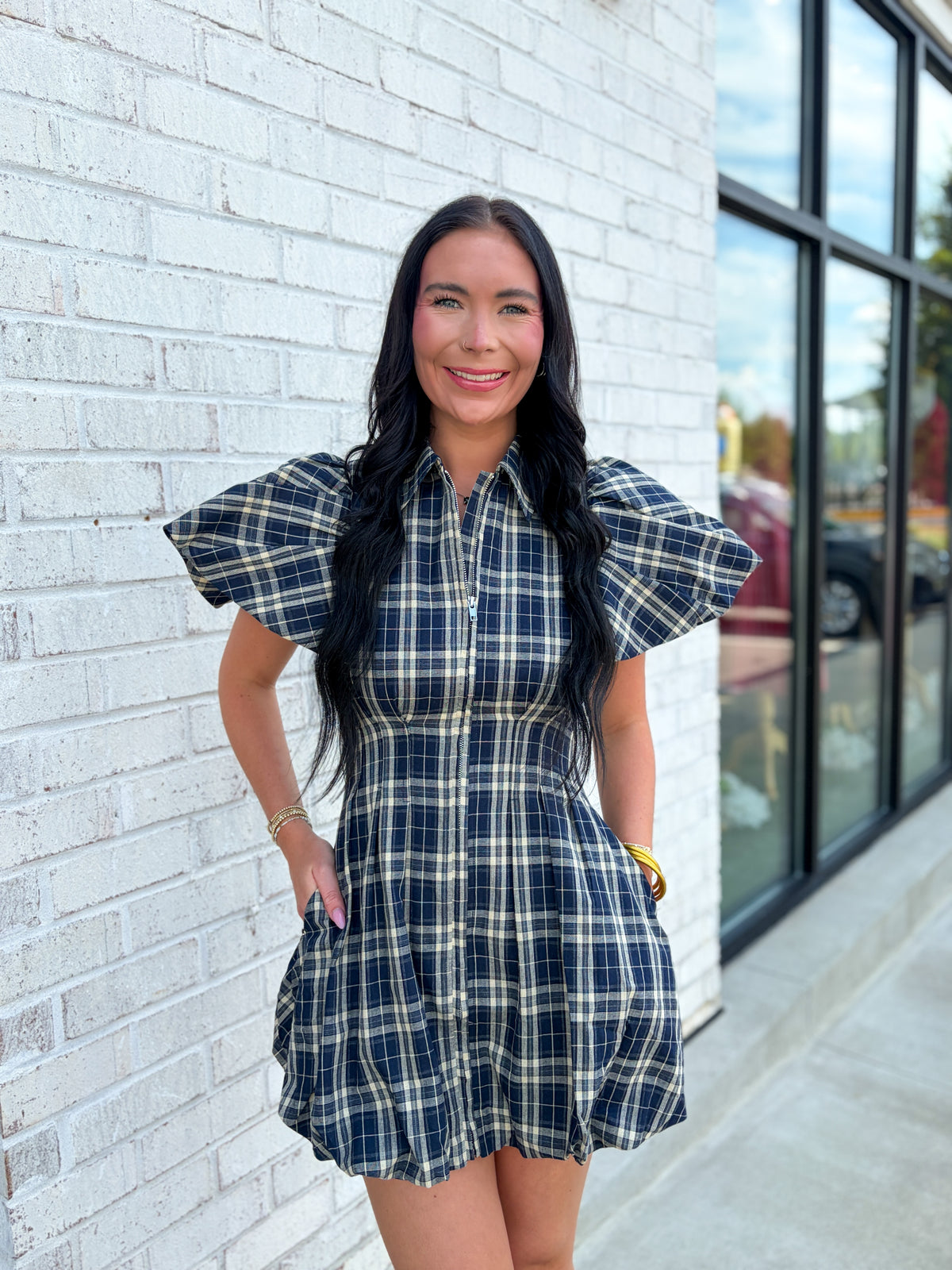 Blaise Plaid Mini Dress