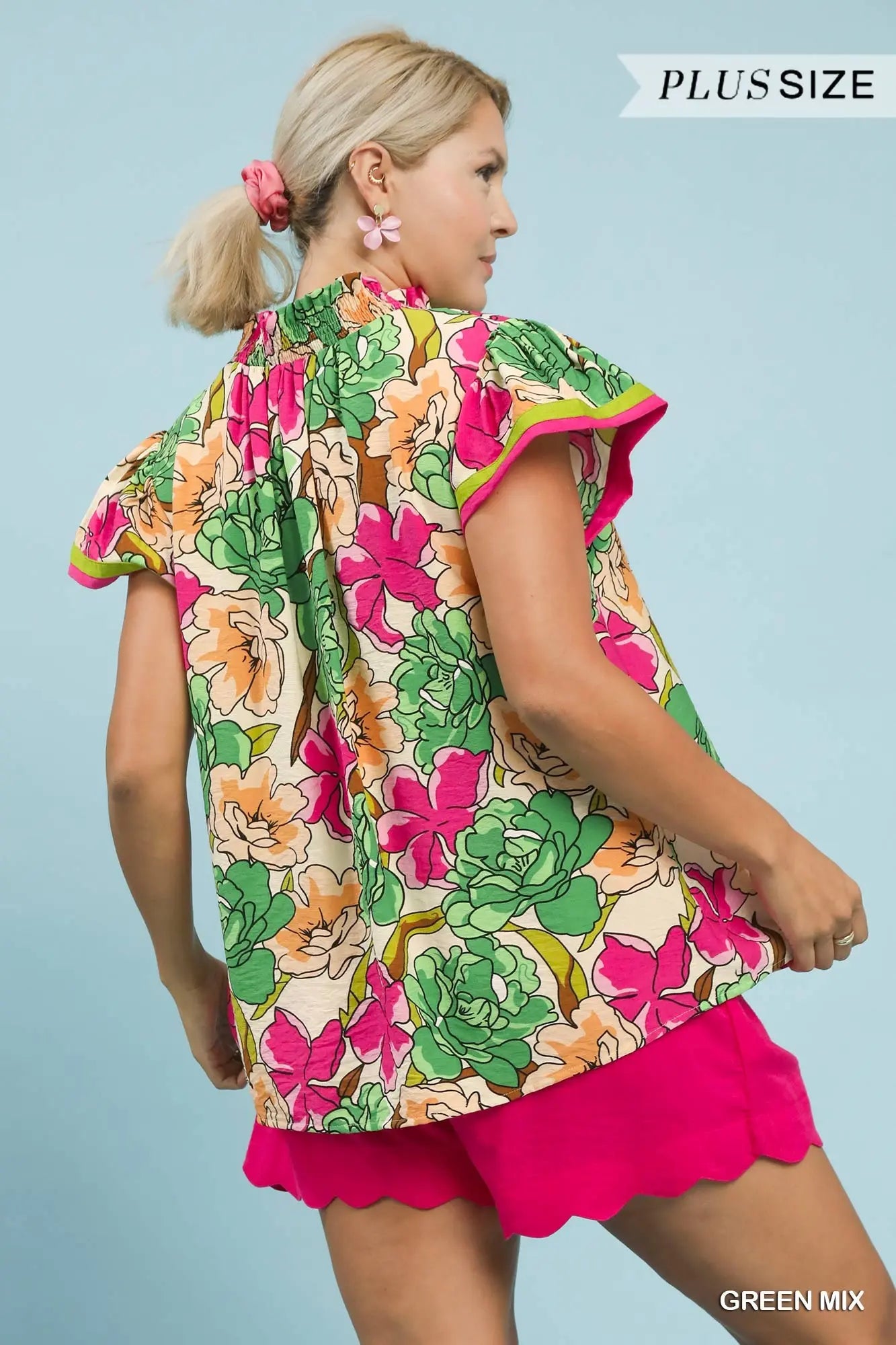 Claudia Patterned Blouse - PLUS