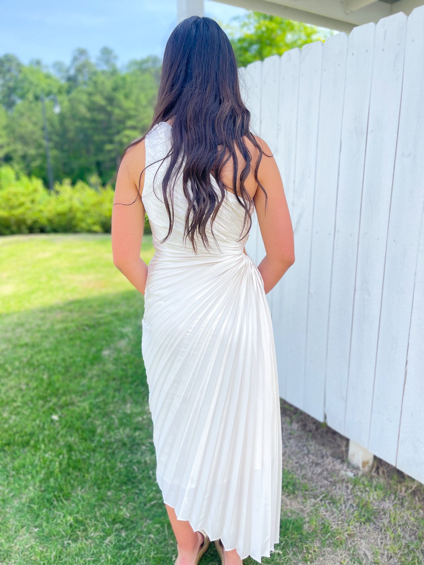 Rosie Asymmetrical Midi Dress