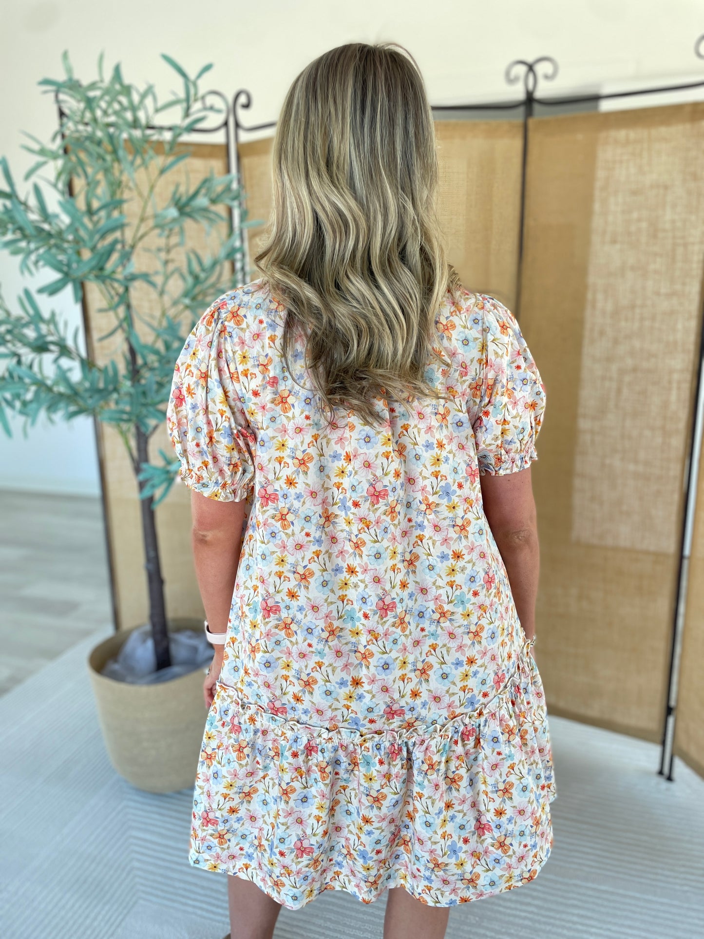 Sinclair Flower Print Dress