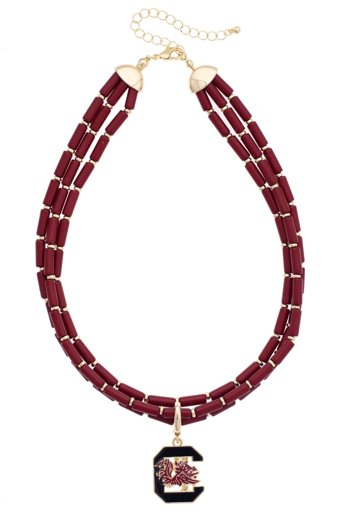 Carolina Gamecocks Beaded Necklace