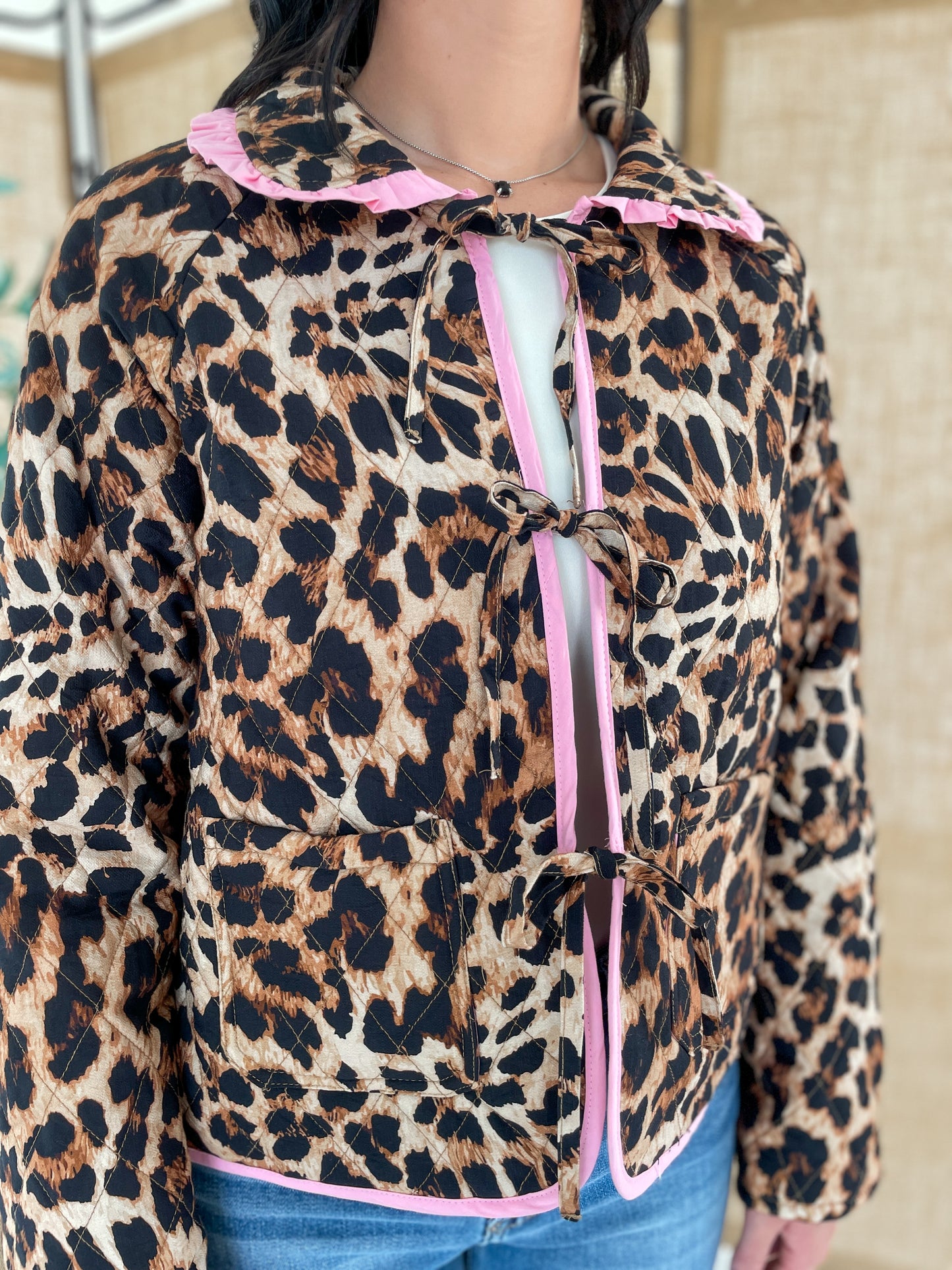 Leopard Quilted Jacket
