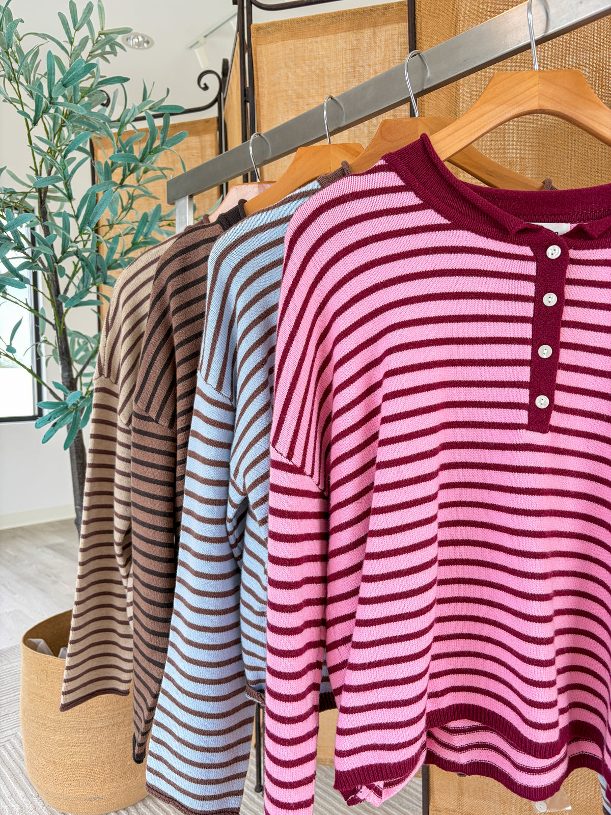 Hadleigh Knit Striped Top
