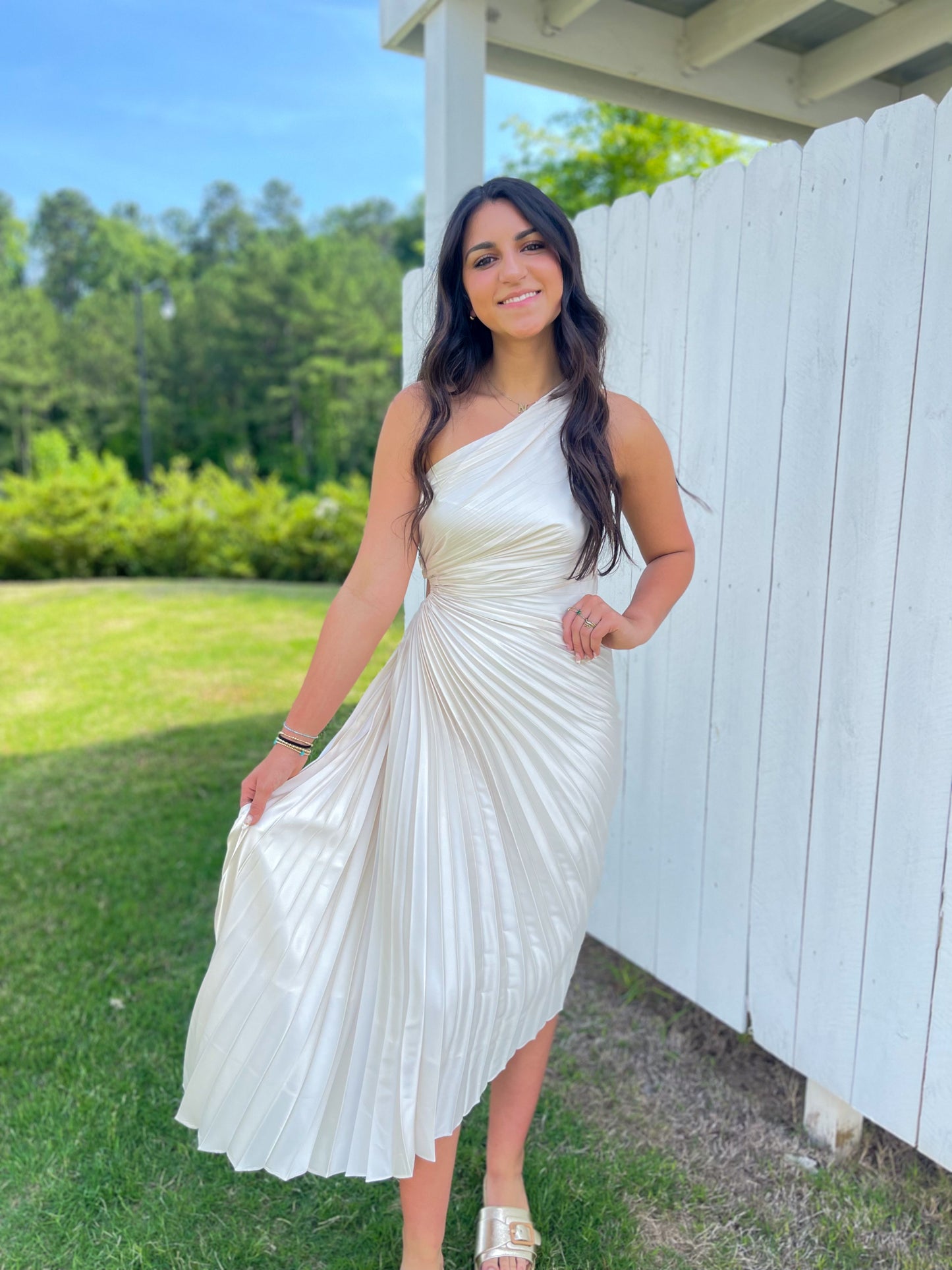 Rosie Asymmetrical Midi Dress