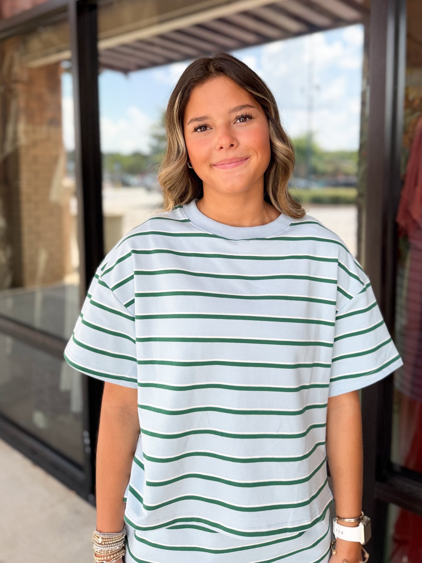 Striped Cropped Top
