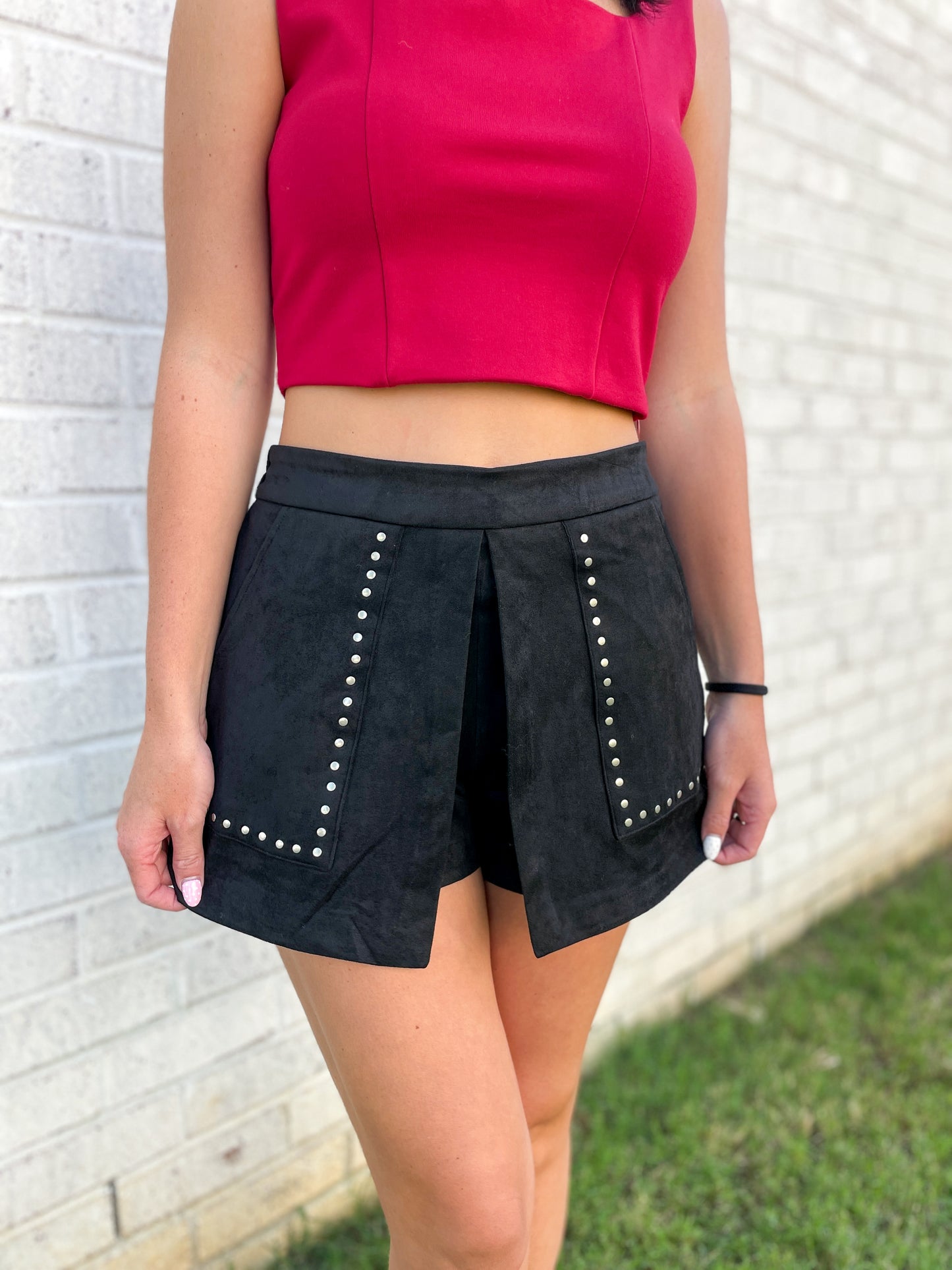 Suede Mini Skirt
