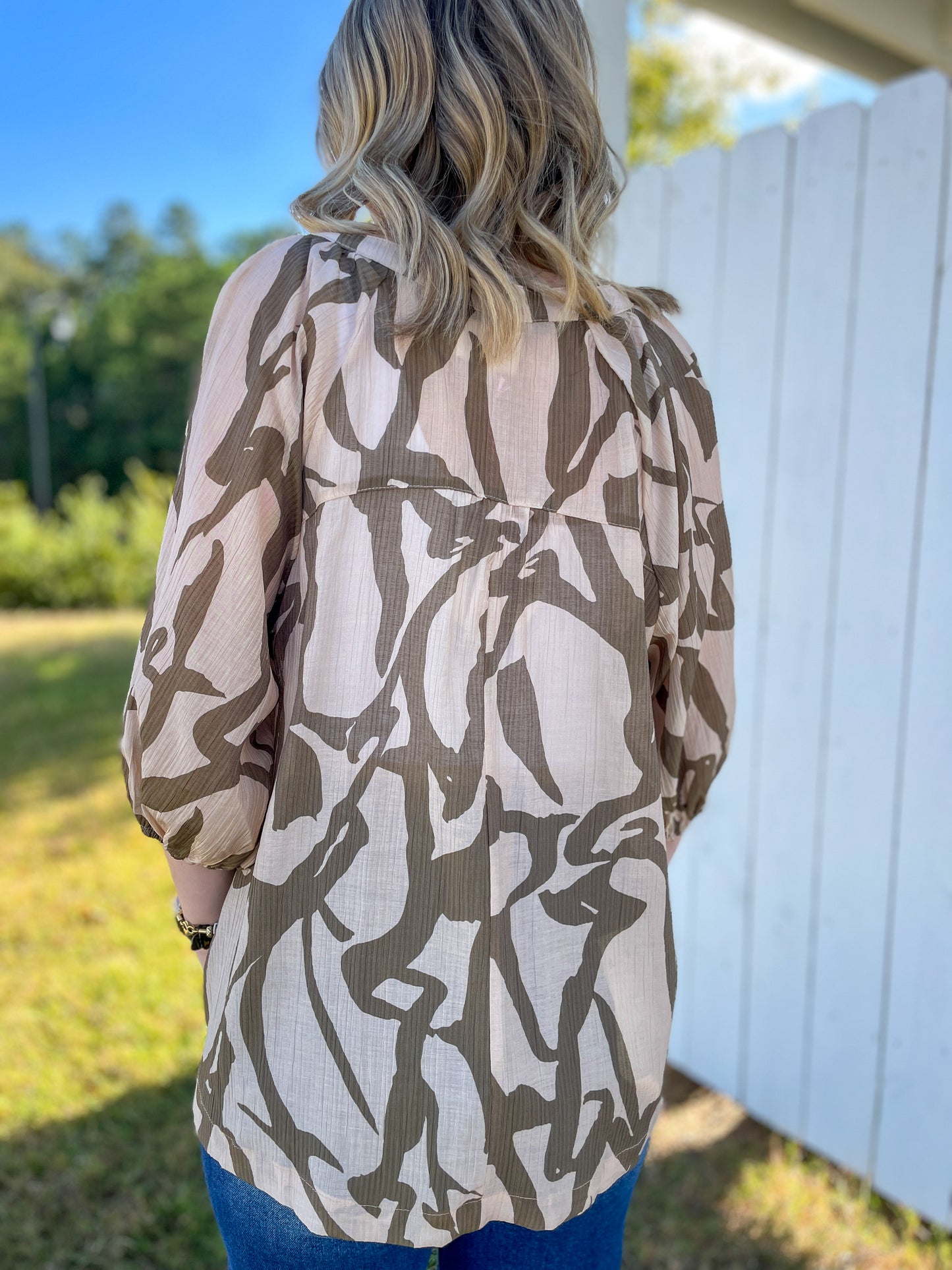 Hunter Patterned Blouse