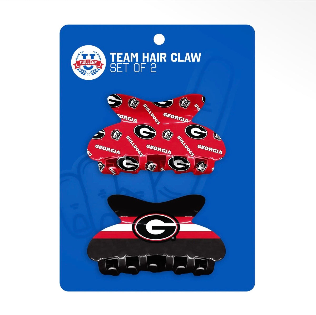 Georgia Bulldogs Claw Clip Set