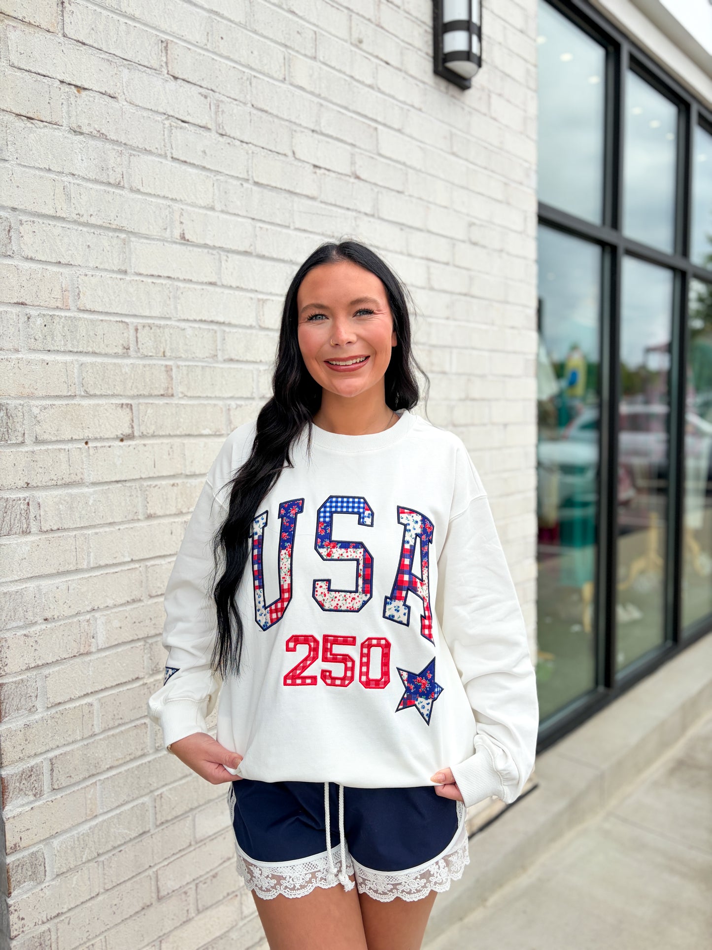 USA Patchwork Sweatshirt
