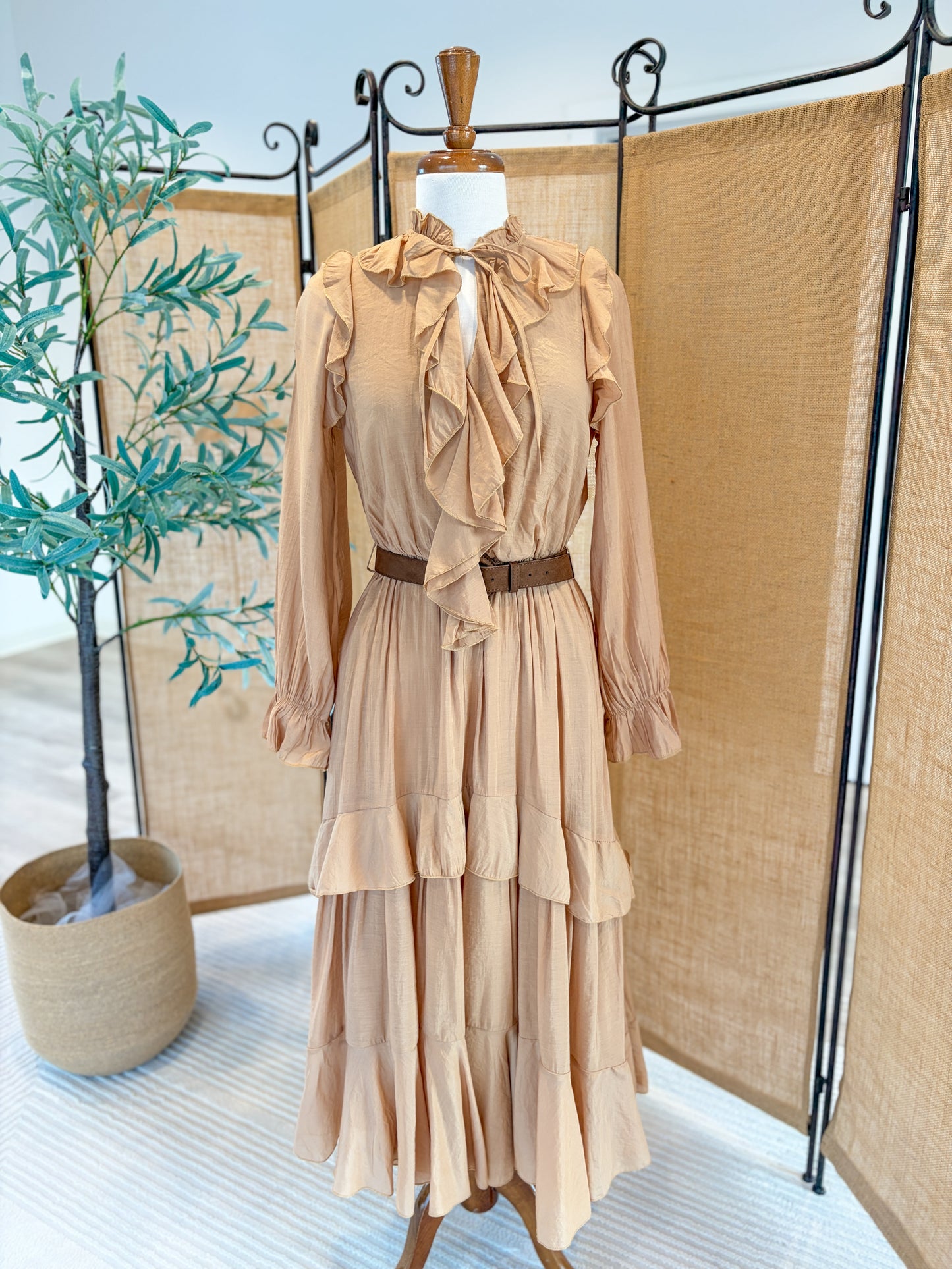 Benton Belt Midi Dress