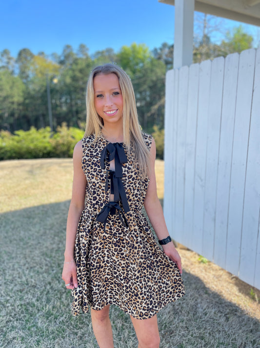 Lanie Leopard Mini Dress