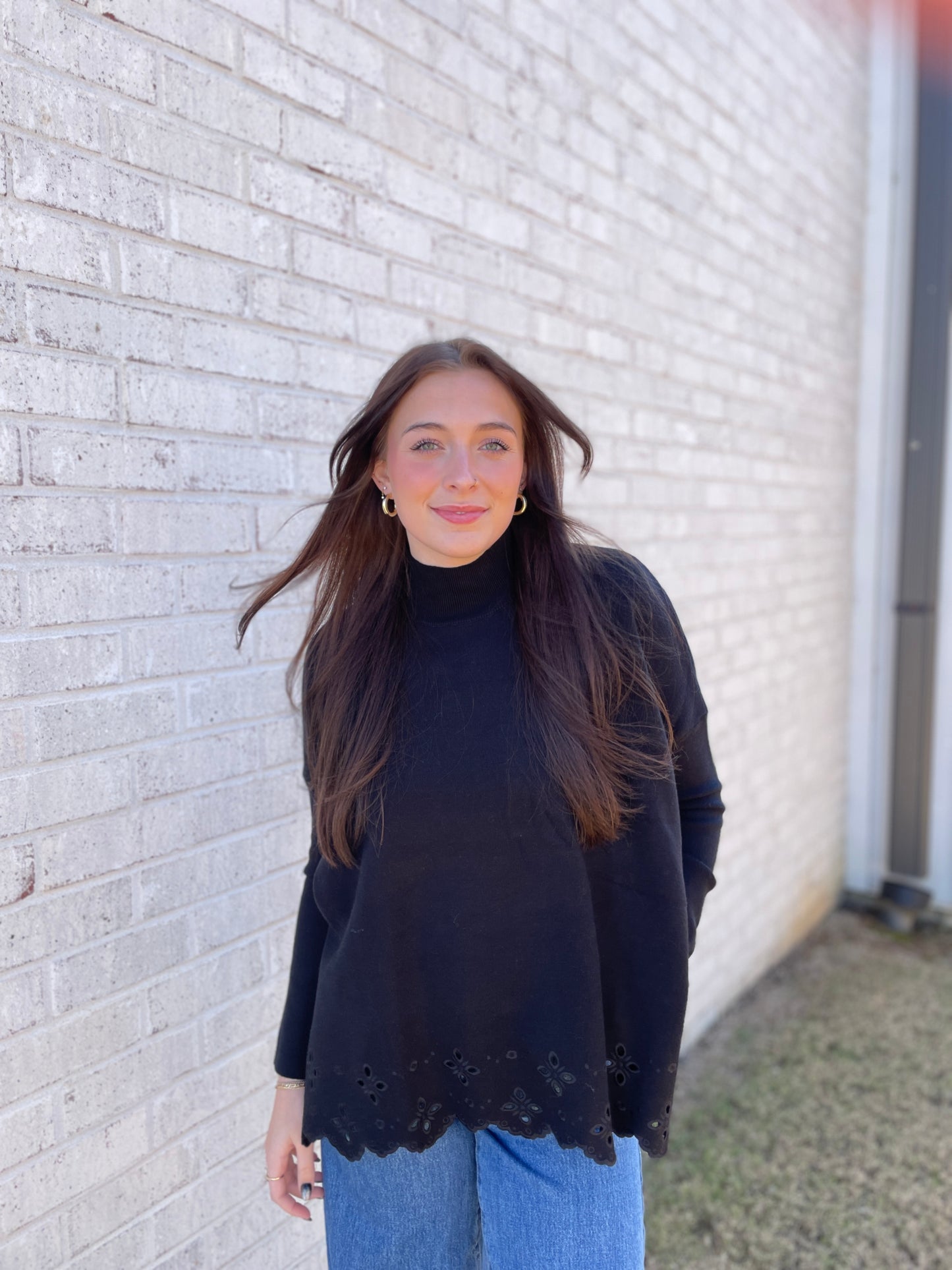 Landon Mock Neck Top