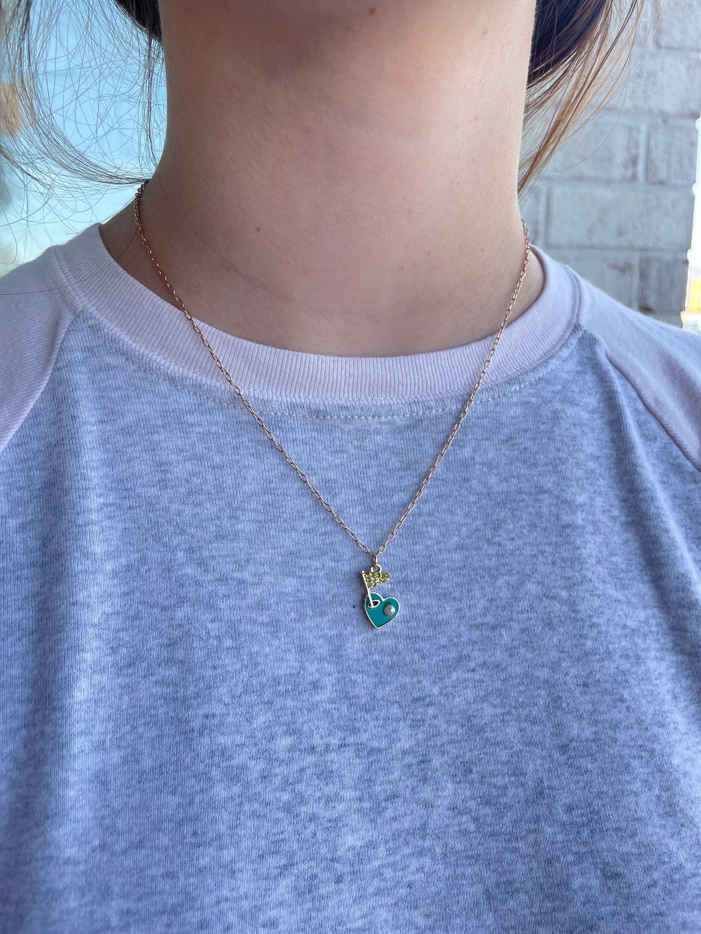 Heart Hole in One Necklace