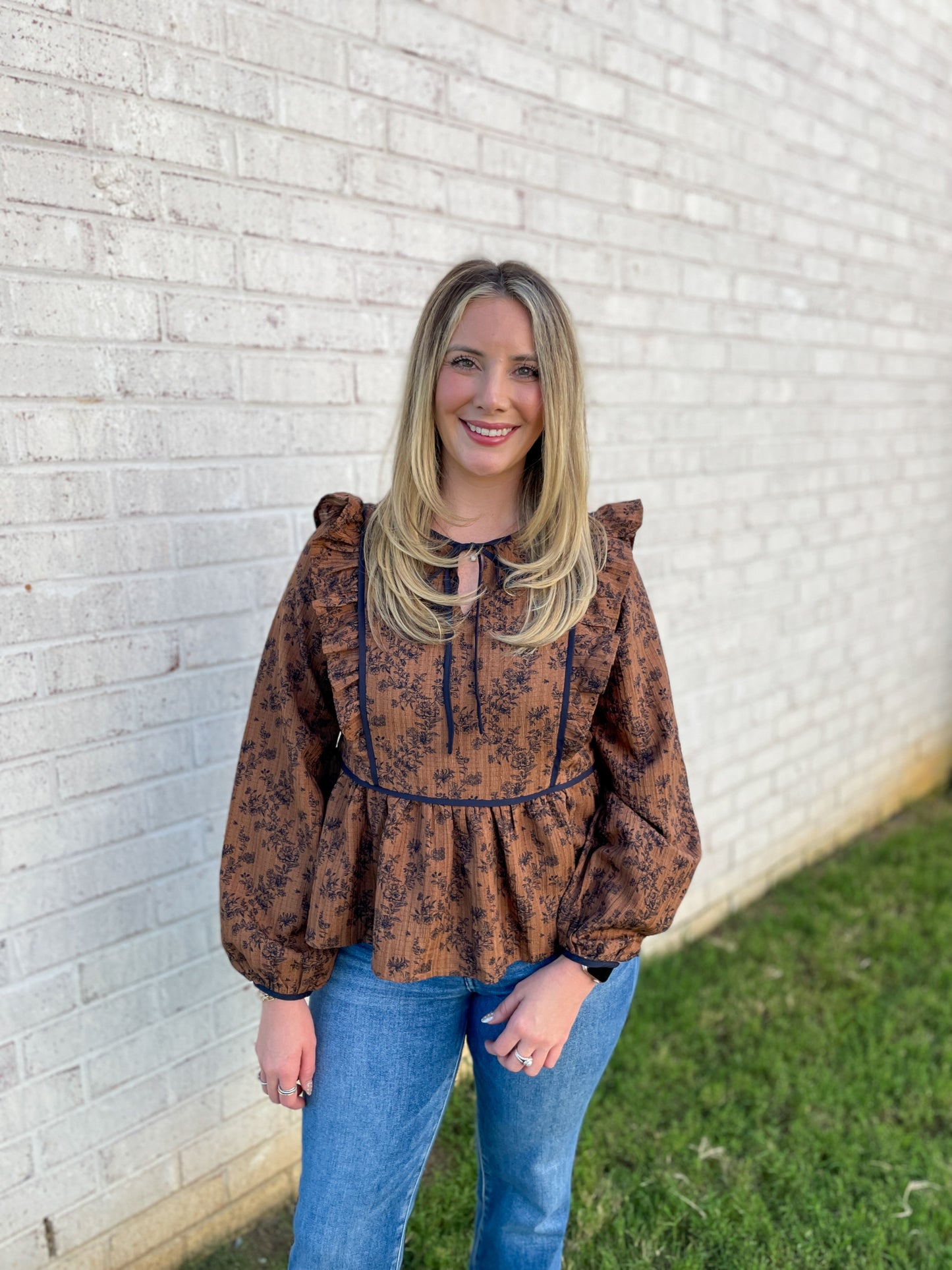 Leah Printed Blouse
