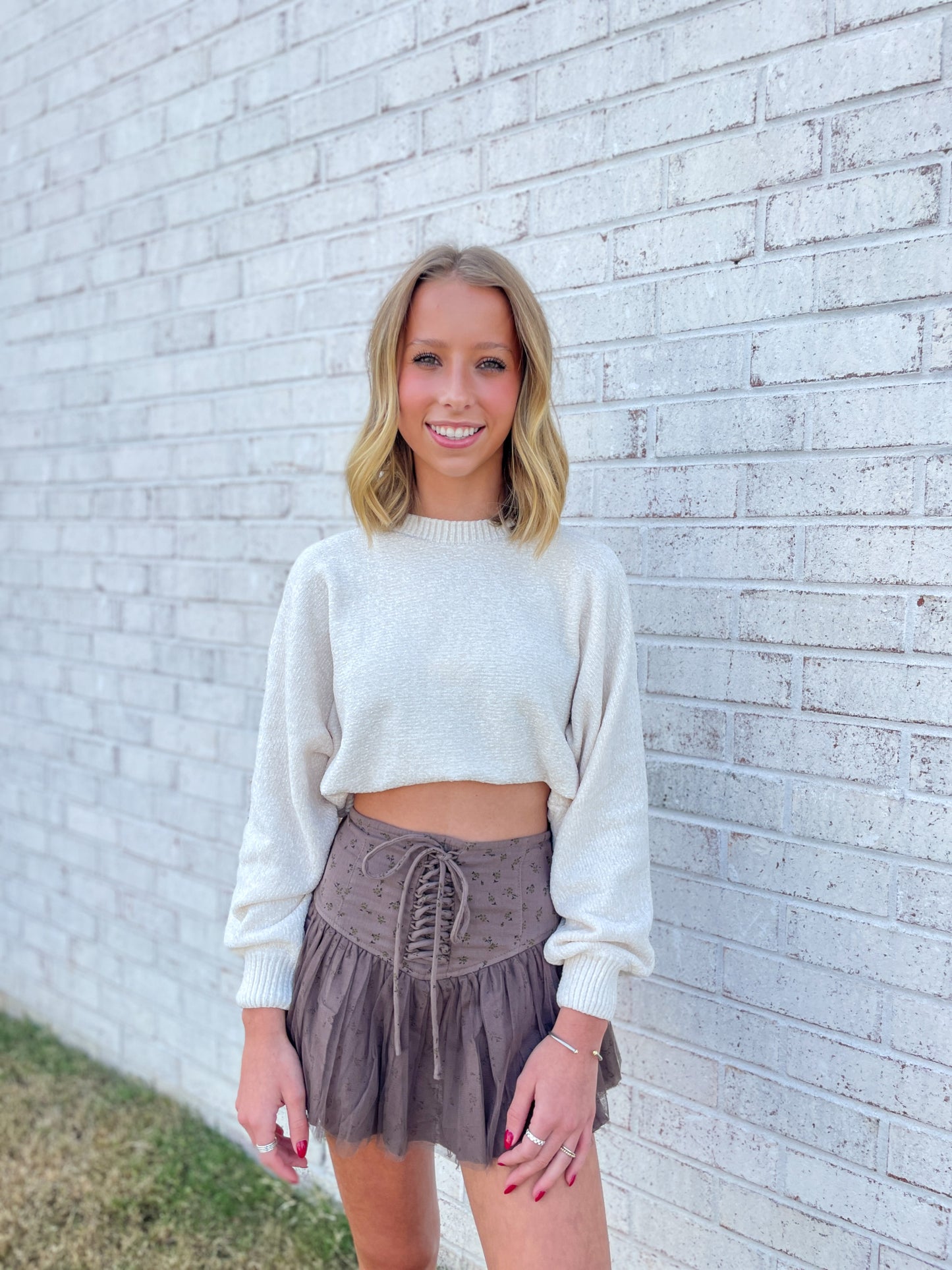 Lace Up Tool Mini Skirt