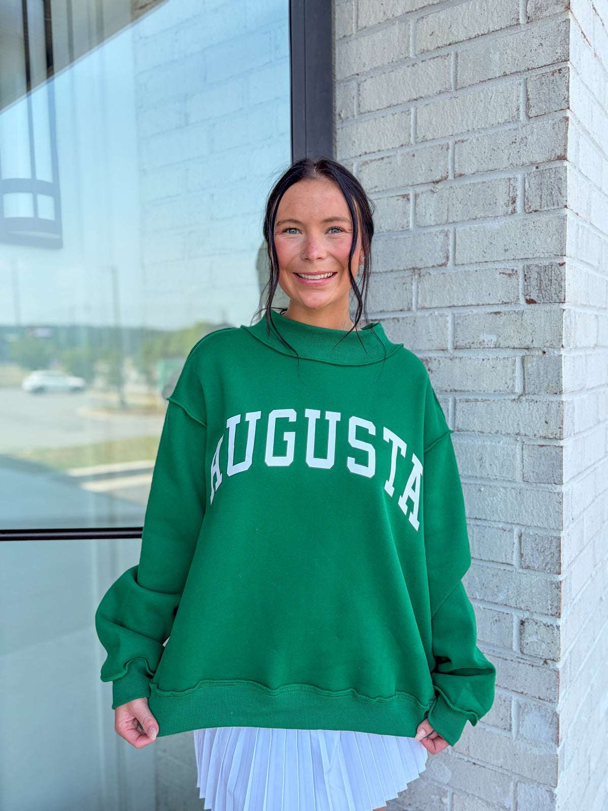 Augusta Mock Neck Sweatshirt