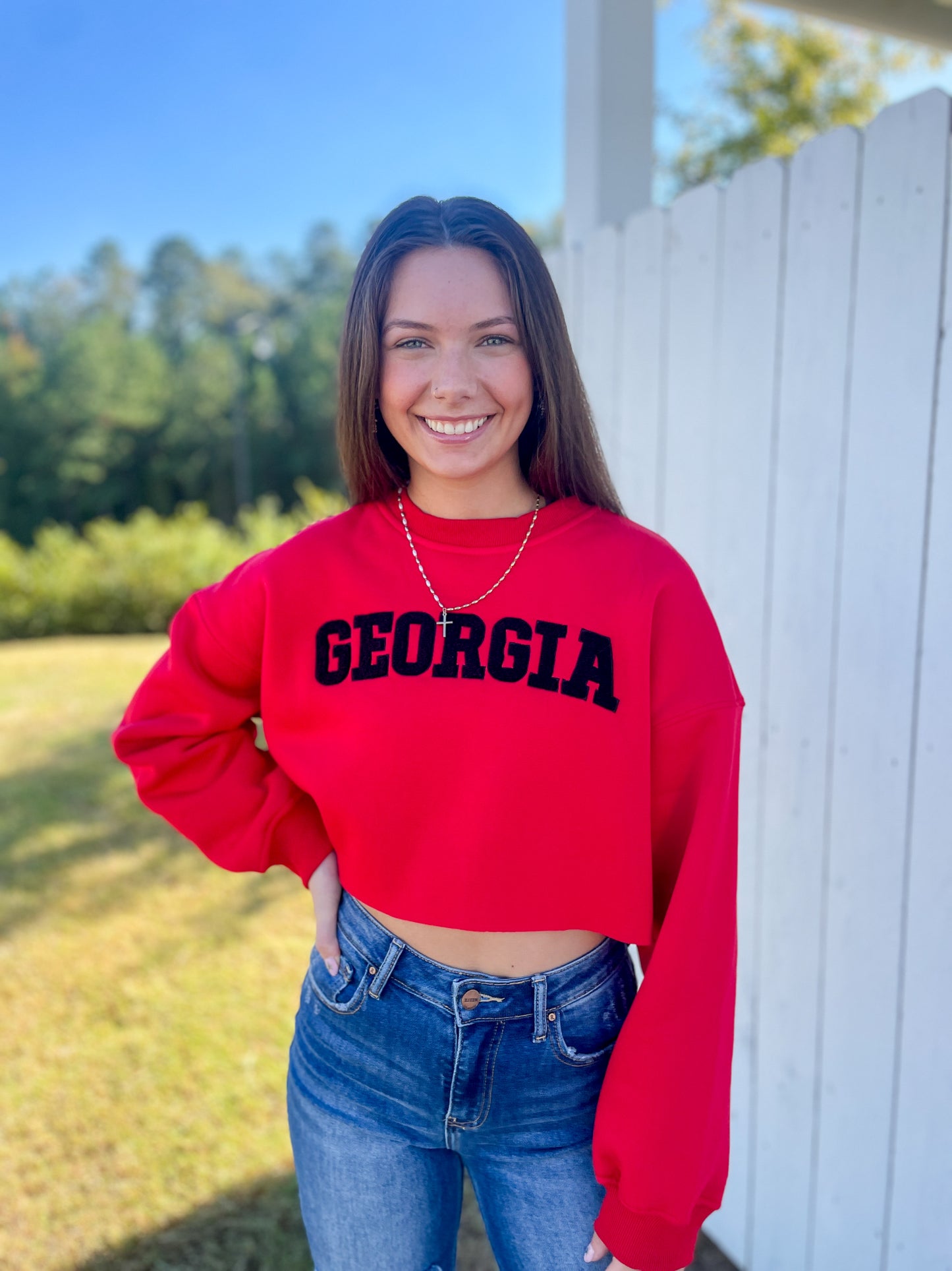 Georgia Cropped Crewneck