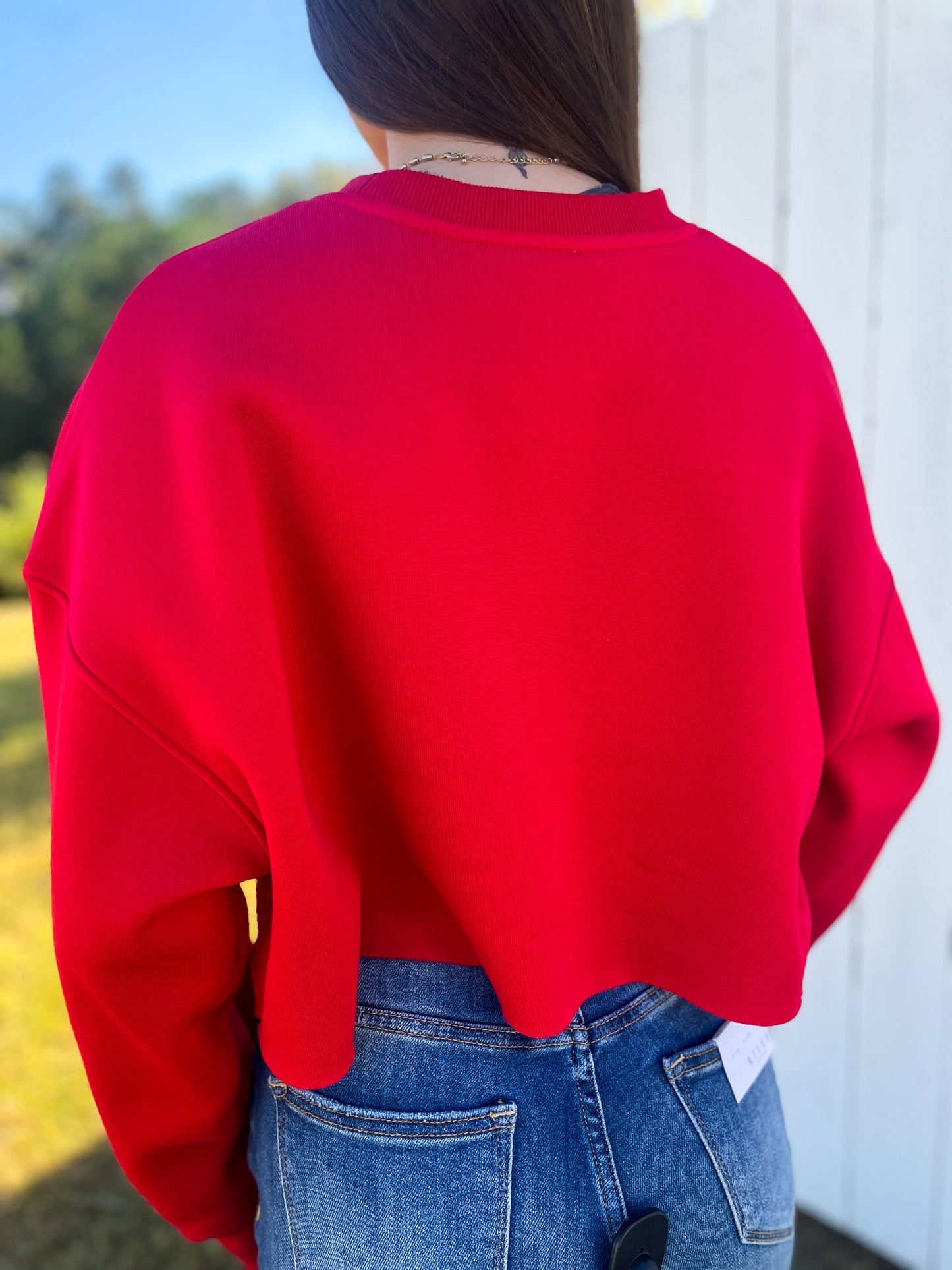 Georgia Cropped Crewneck