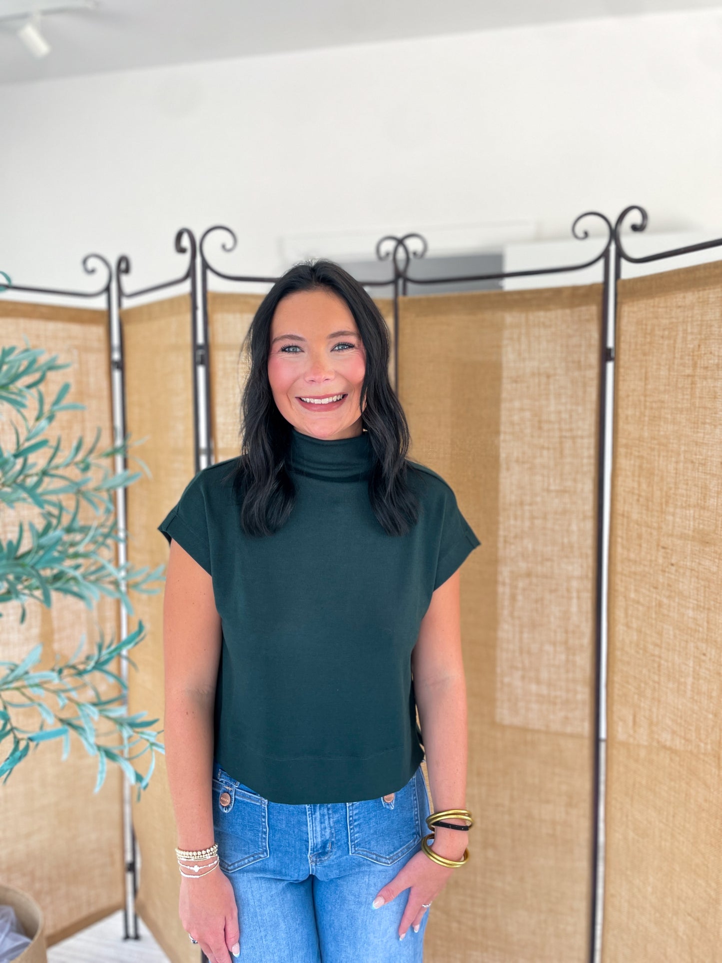 Mock Neck Everyday Top