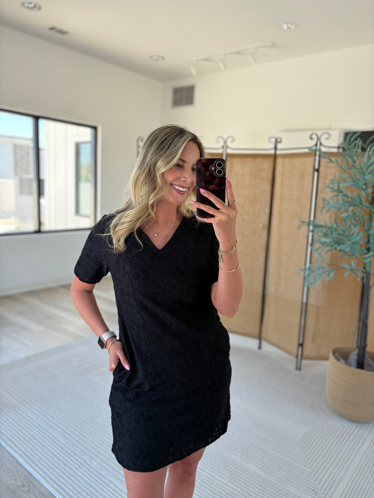 Aster Textured Mini Dress