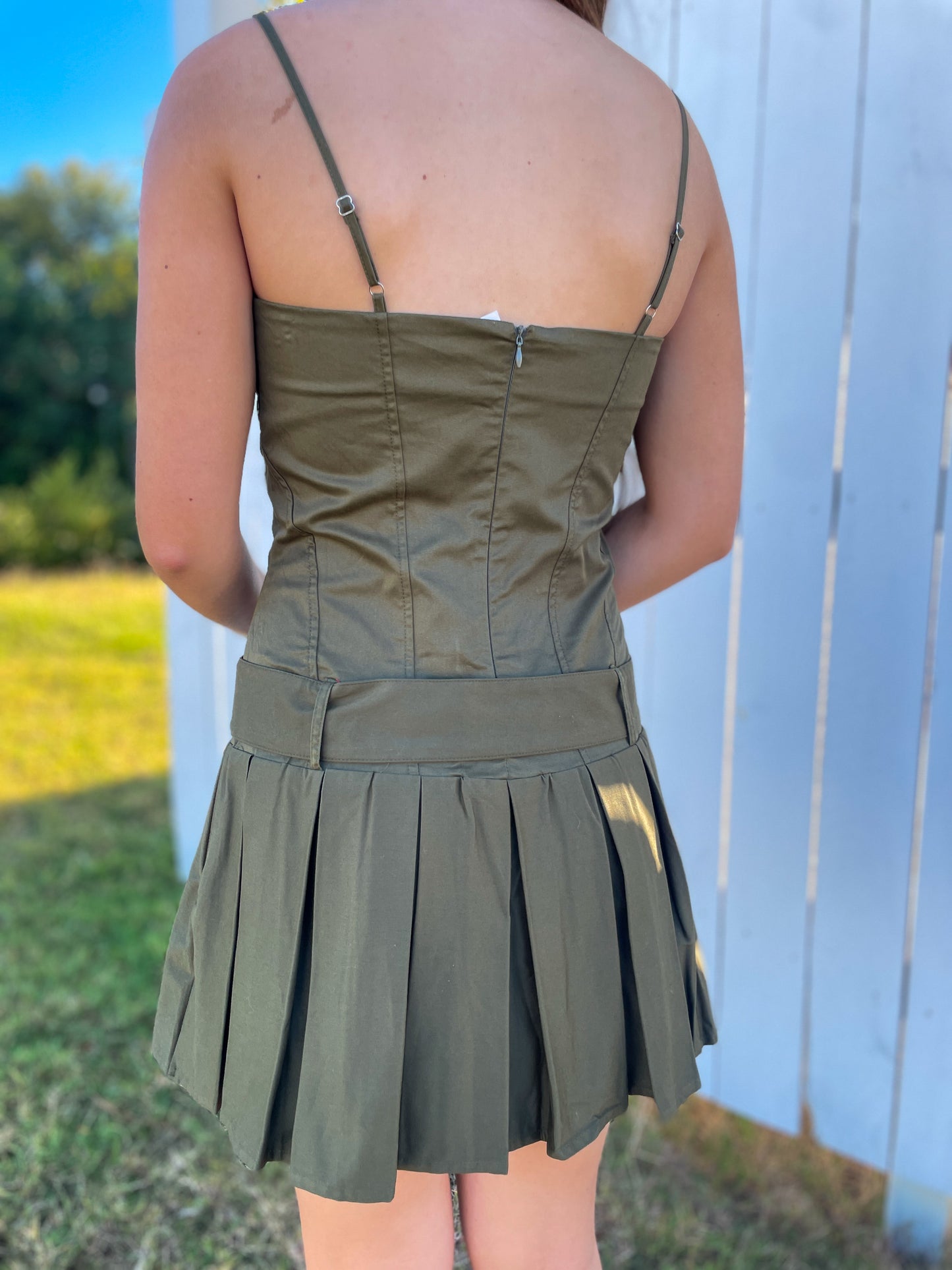 Baylor Pleated Dress