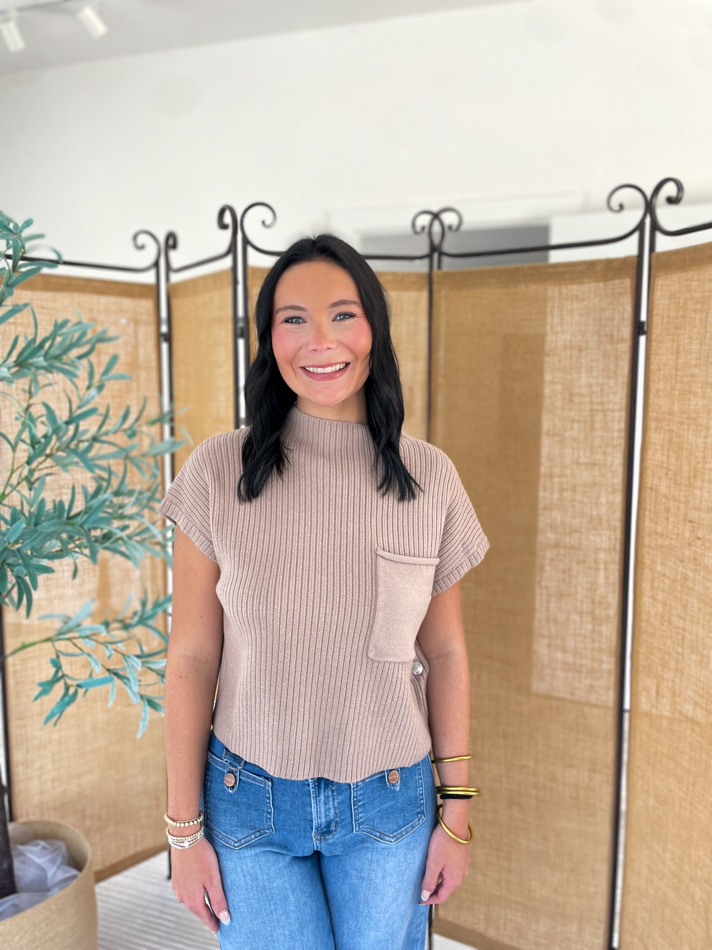 Oliver Mock Neck Top