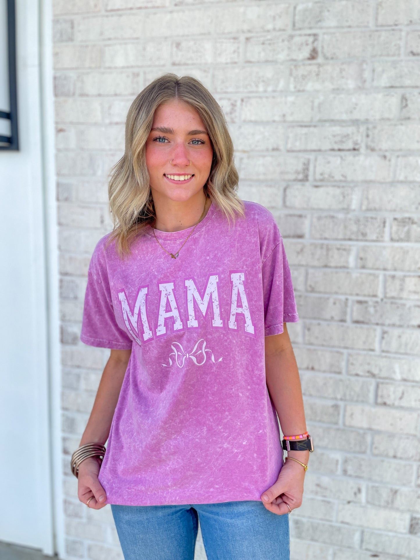 Dainty Floral MAMA Tee