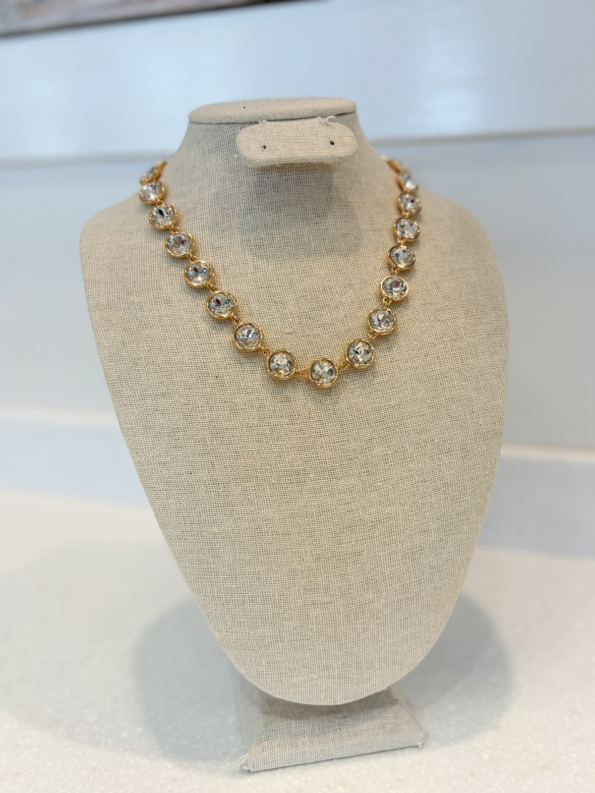 Rhinestone Bubble Necklace