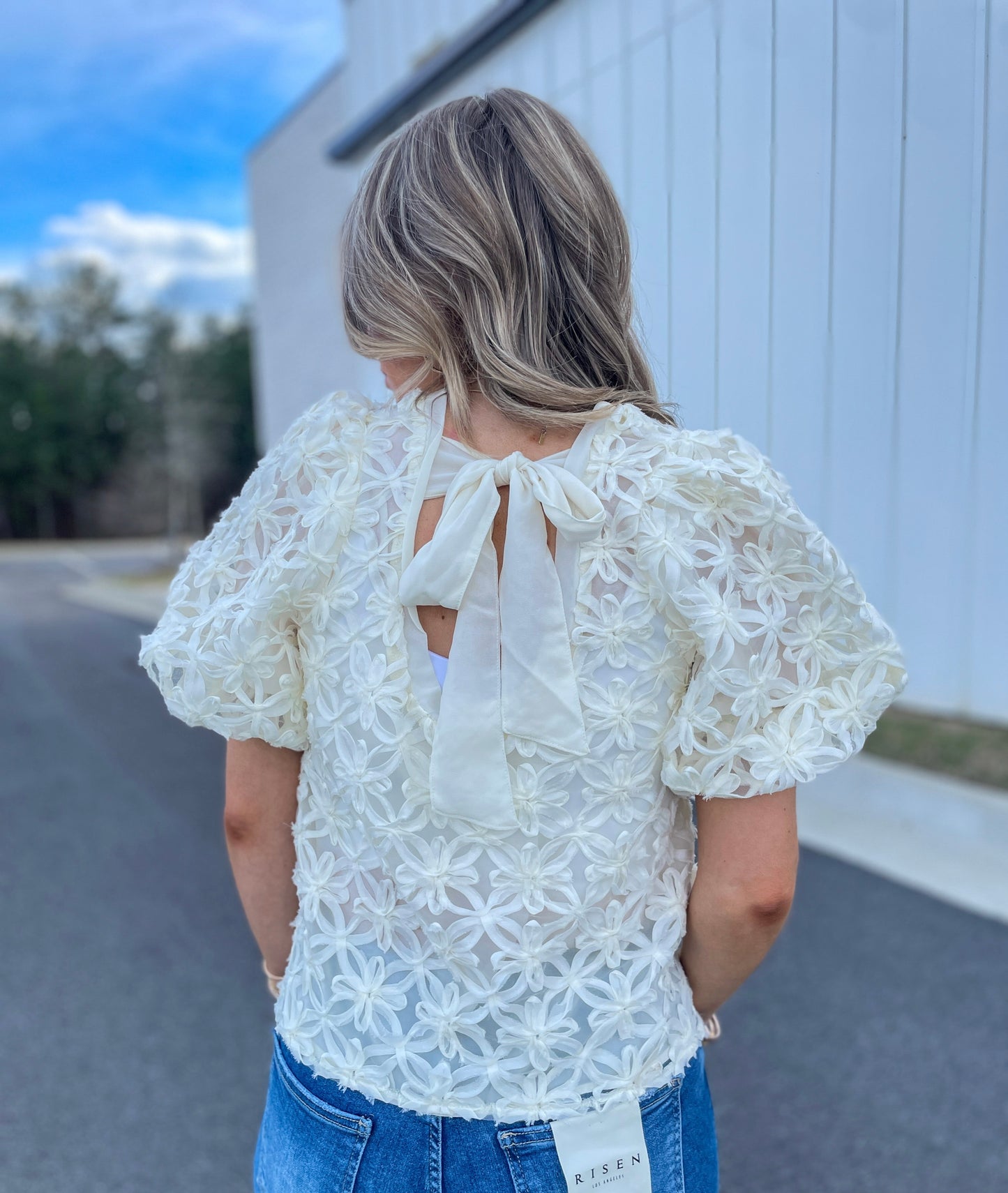 Flower Textured Top