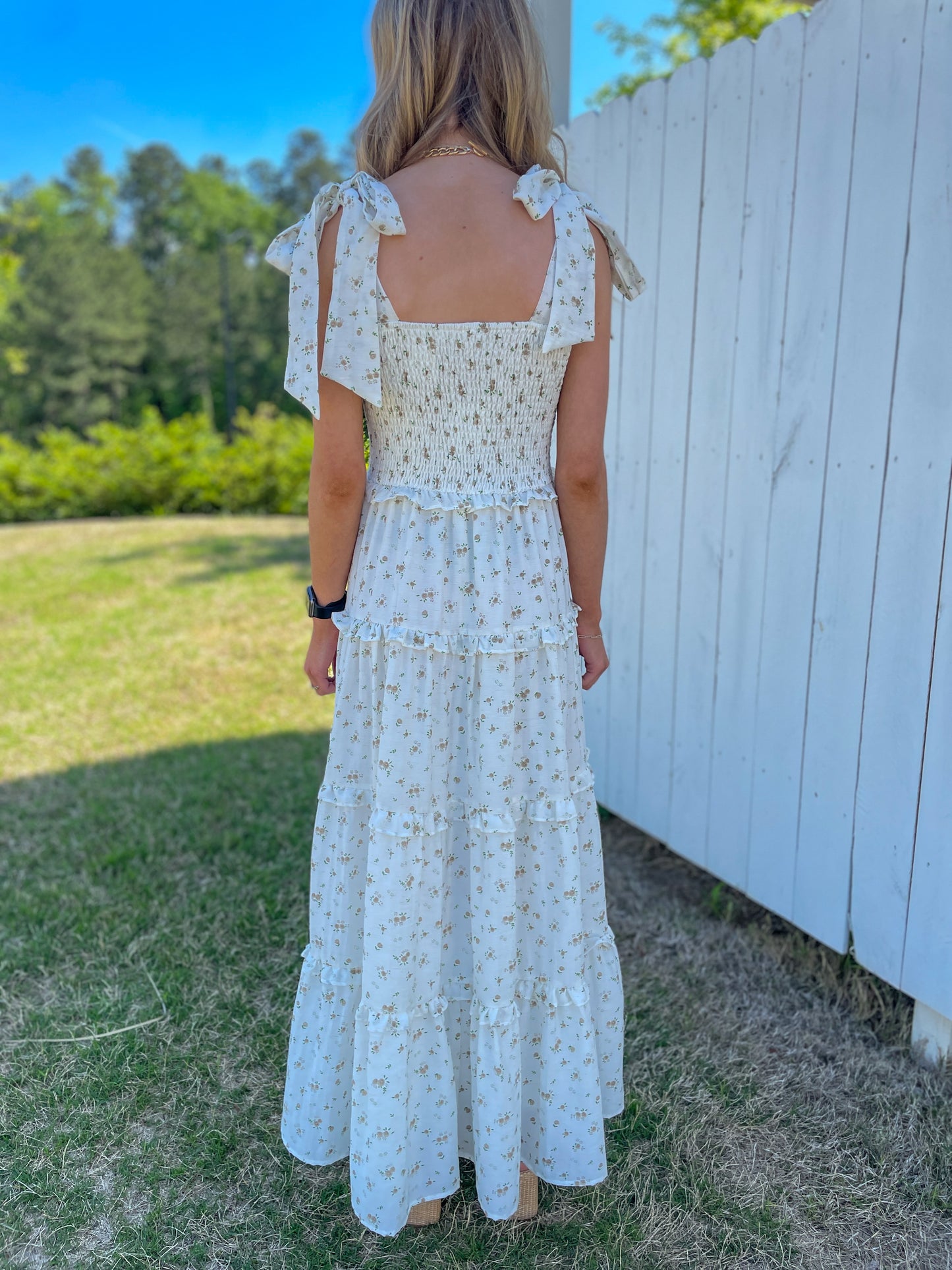 Graycen Bow Tie Midi Dress