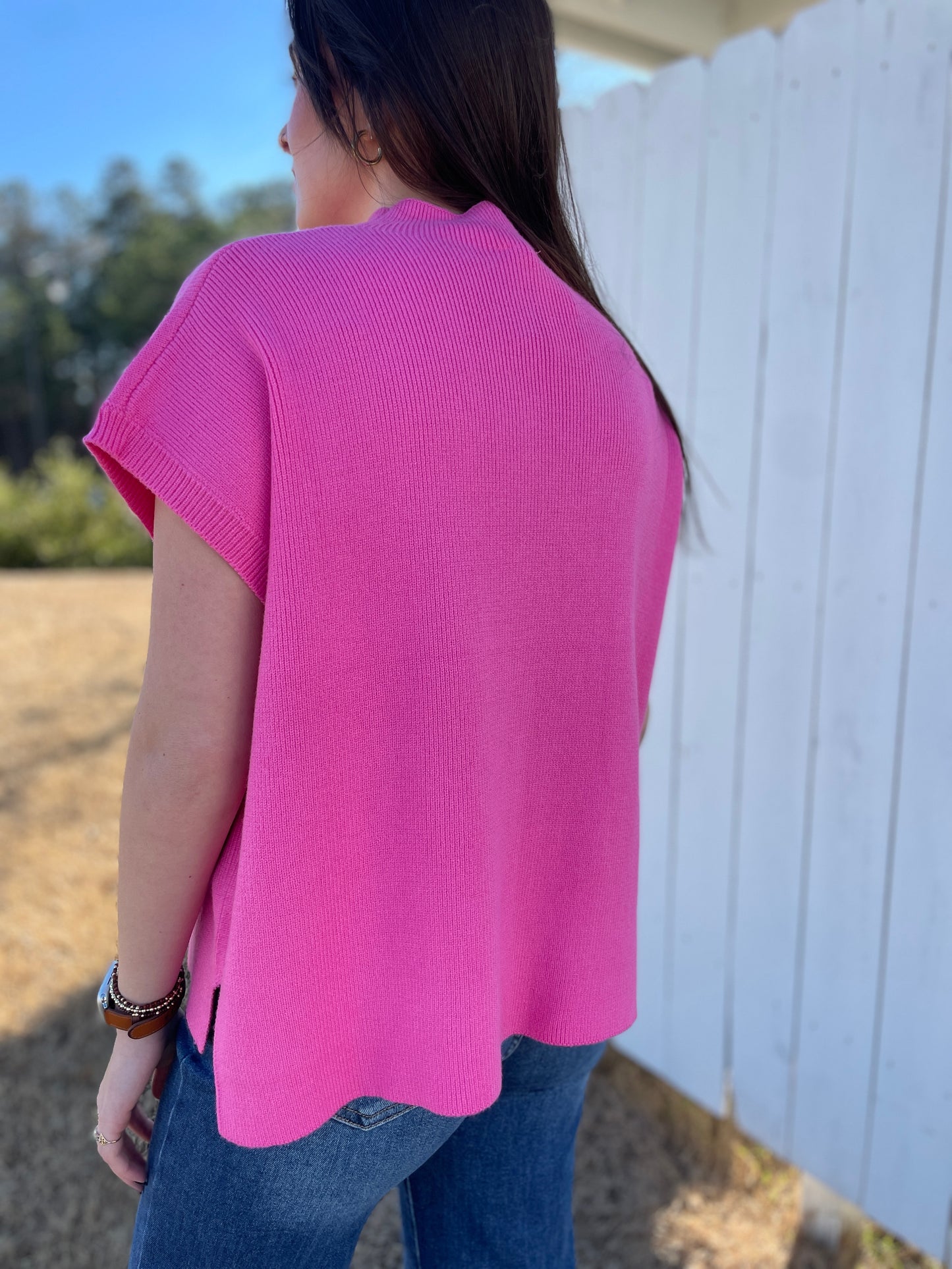 Cecily High Neck Knit Top
