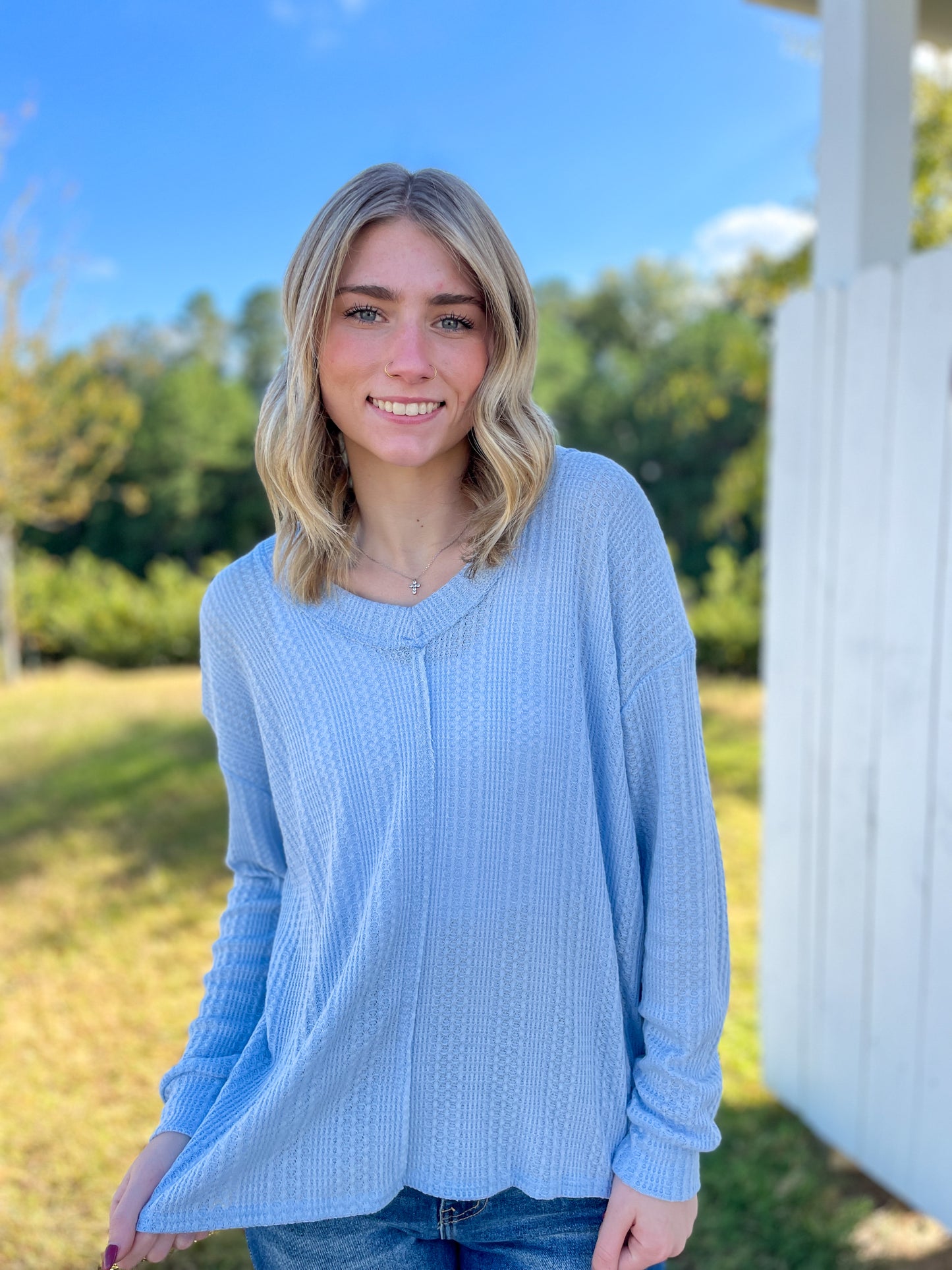 Evelyn Textured Top