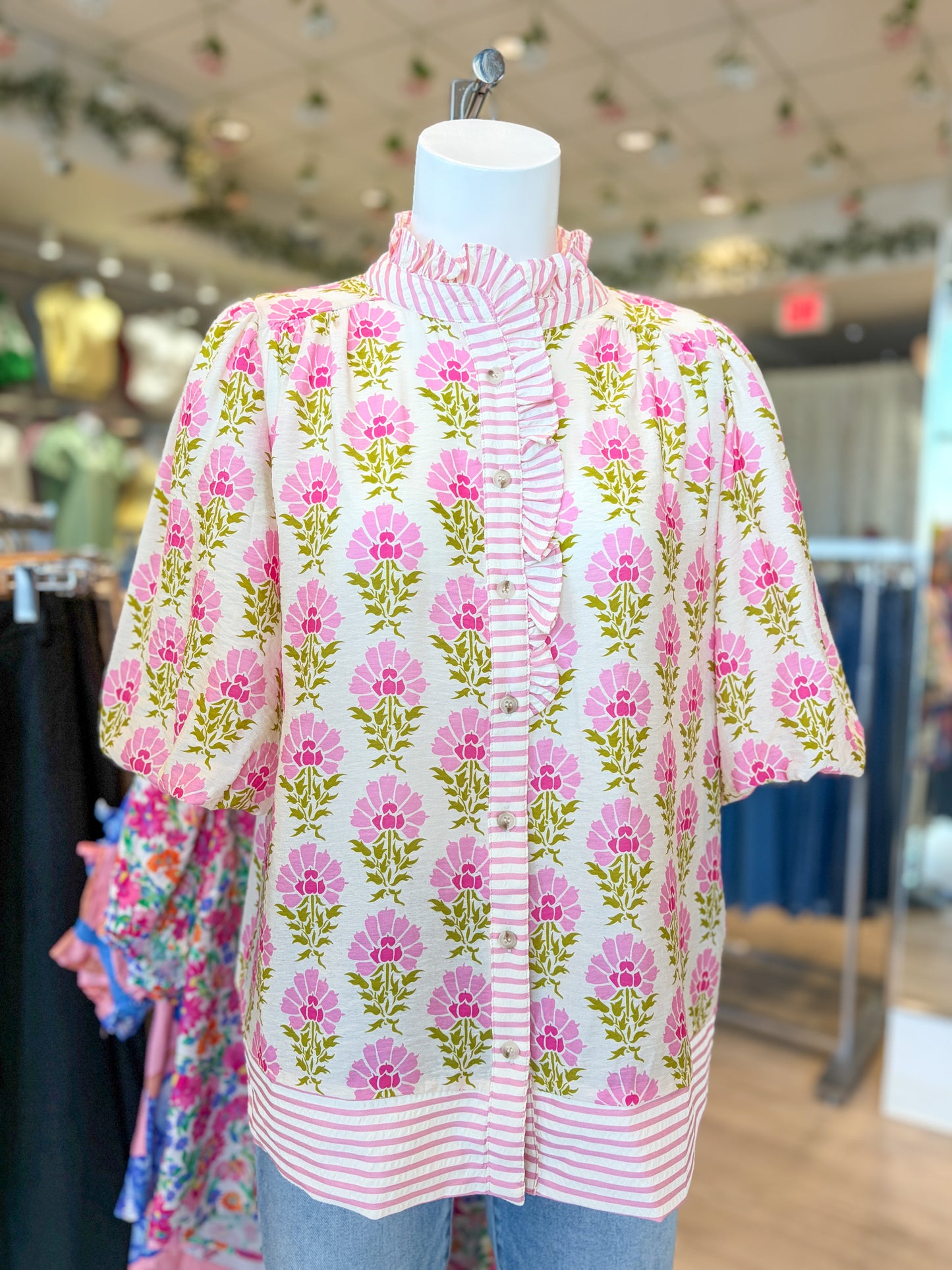 Brielle Patterned Blouse
