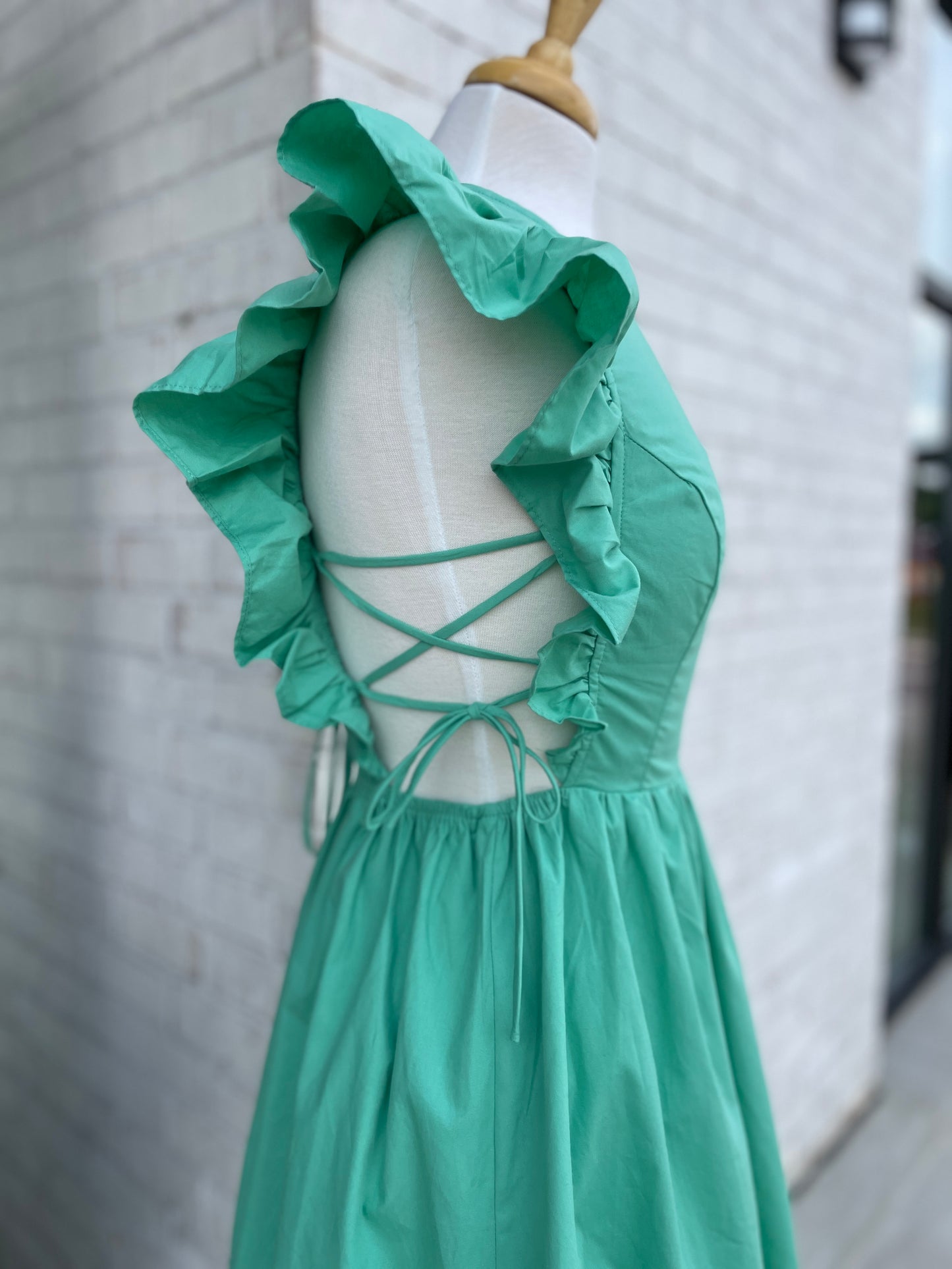 Ruffle Sleeve Dress
