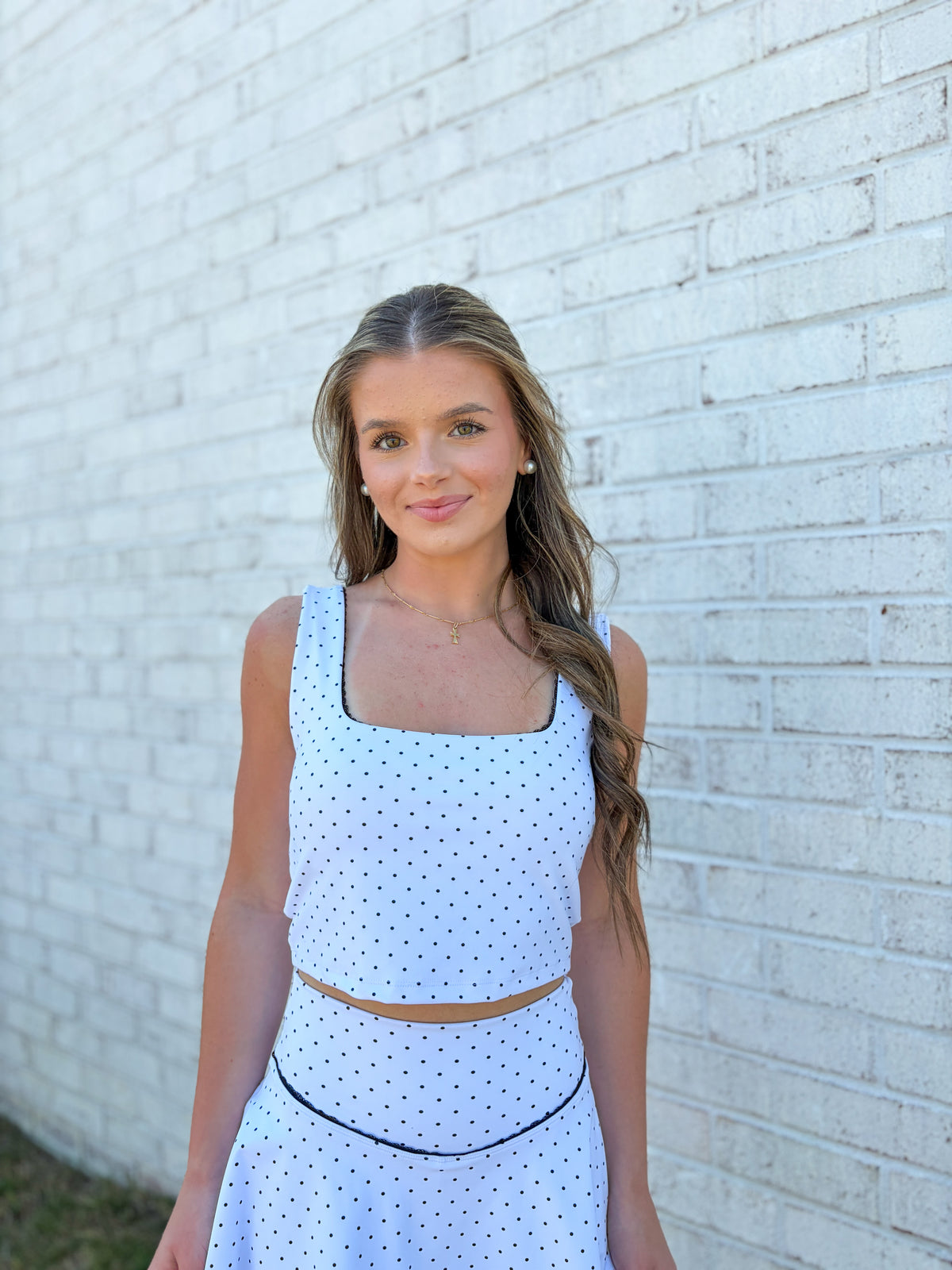 Polka Dot Athletic Top