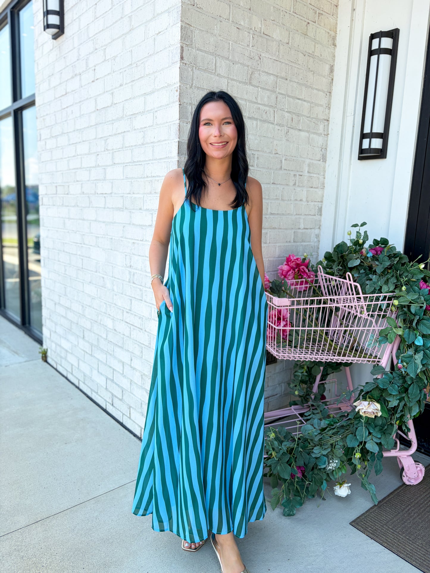 Nadia Striped Maxi Dress