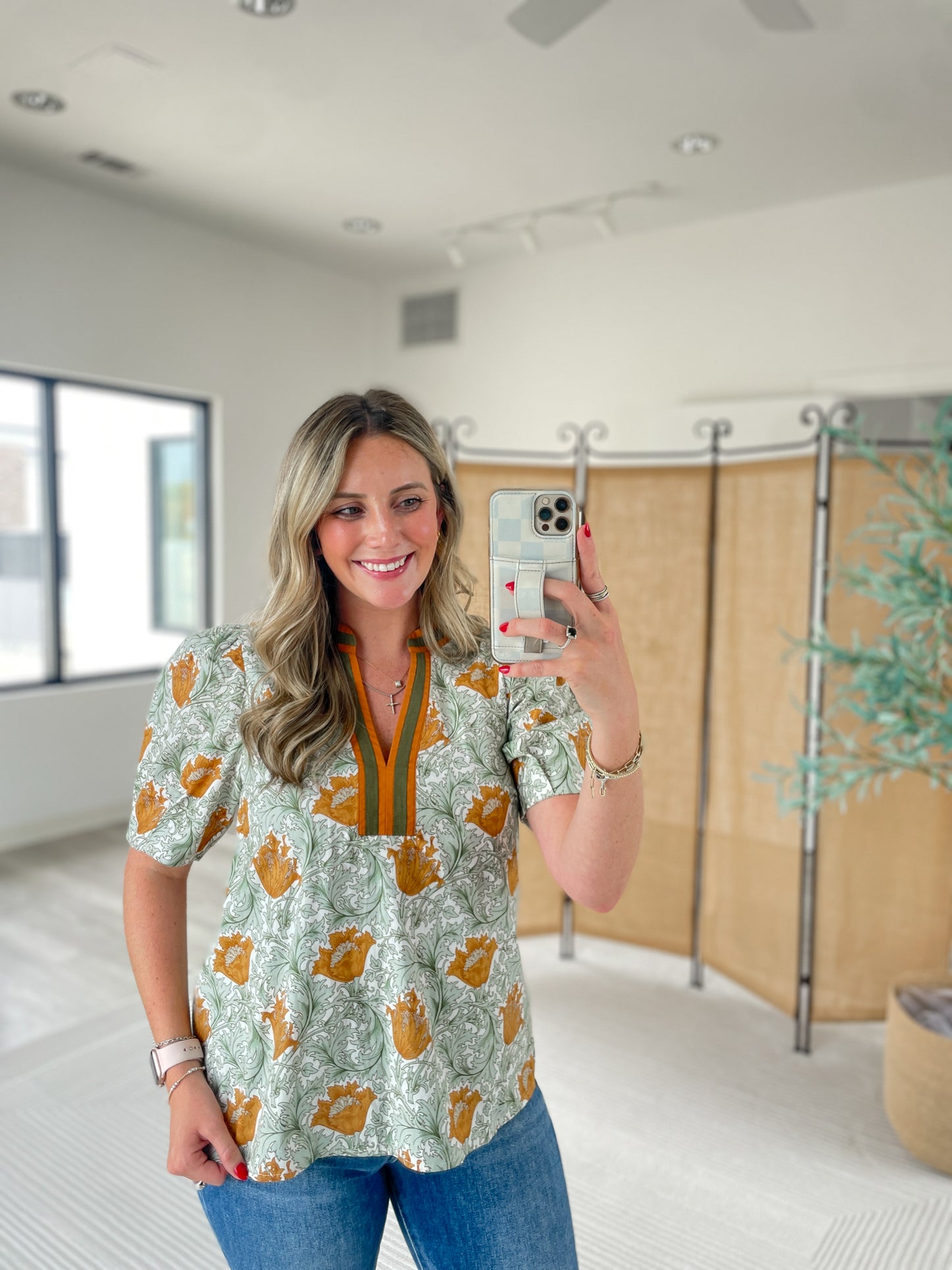 Courtney Printed Blouse