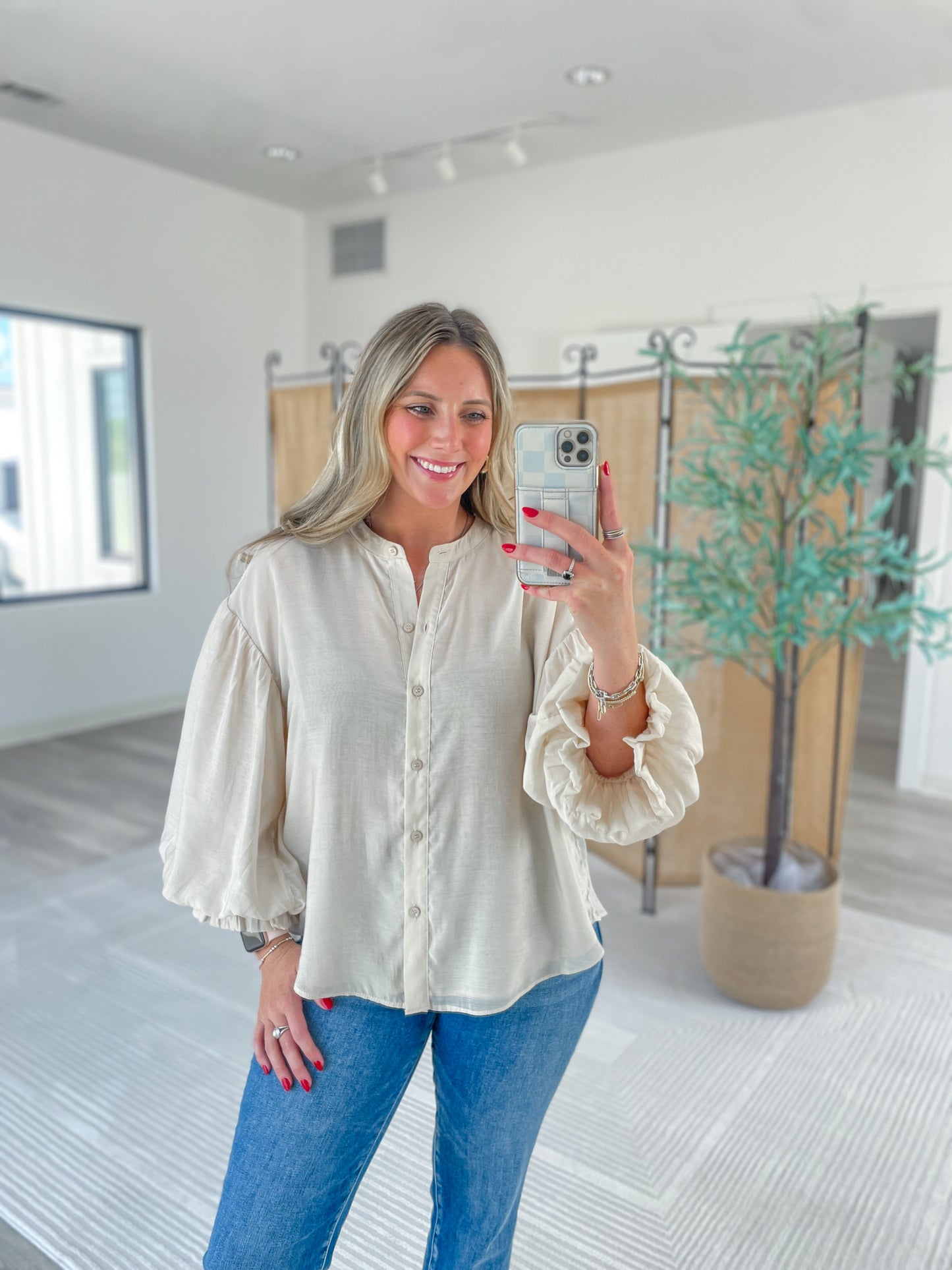 Lindsey Button Up Blouse